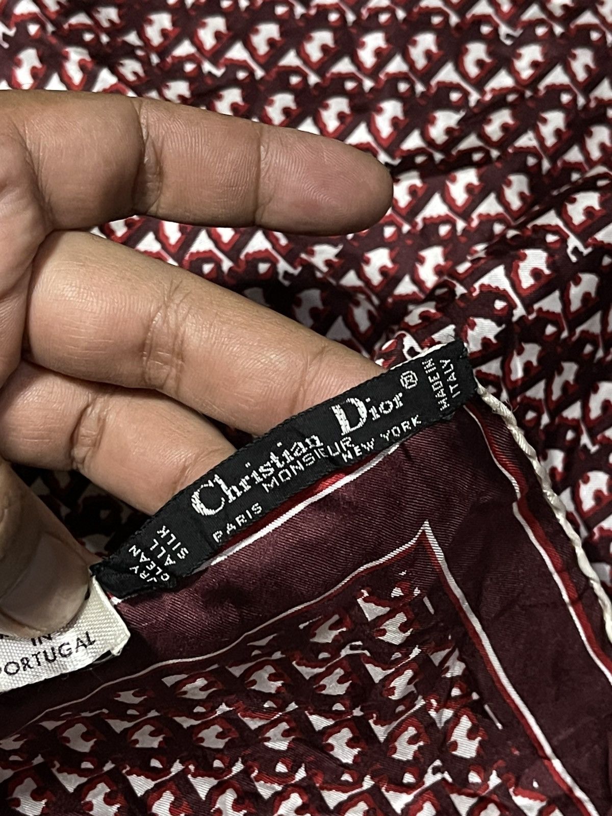 Christian Dior Monsieur Vintage Christian Dior Monogram Silk Scarf Size ONE SIZE - 5 Thumbnail