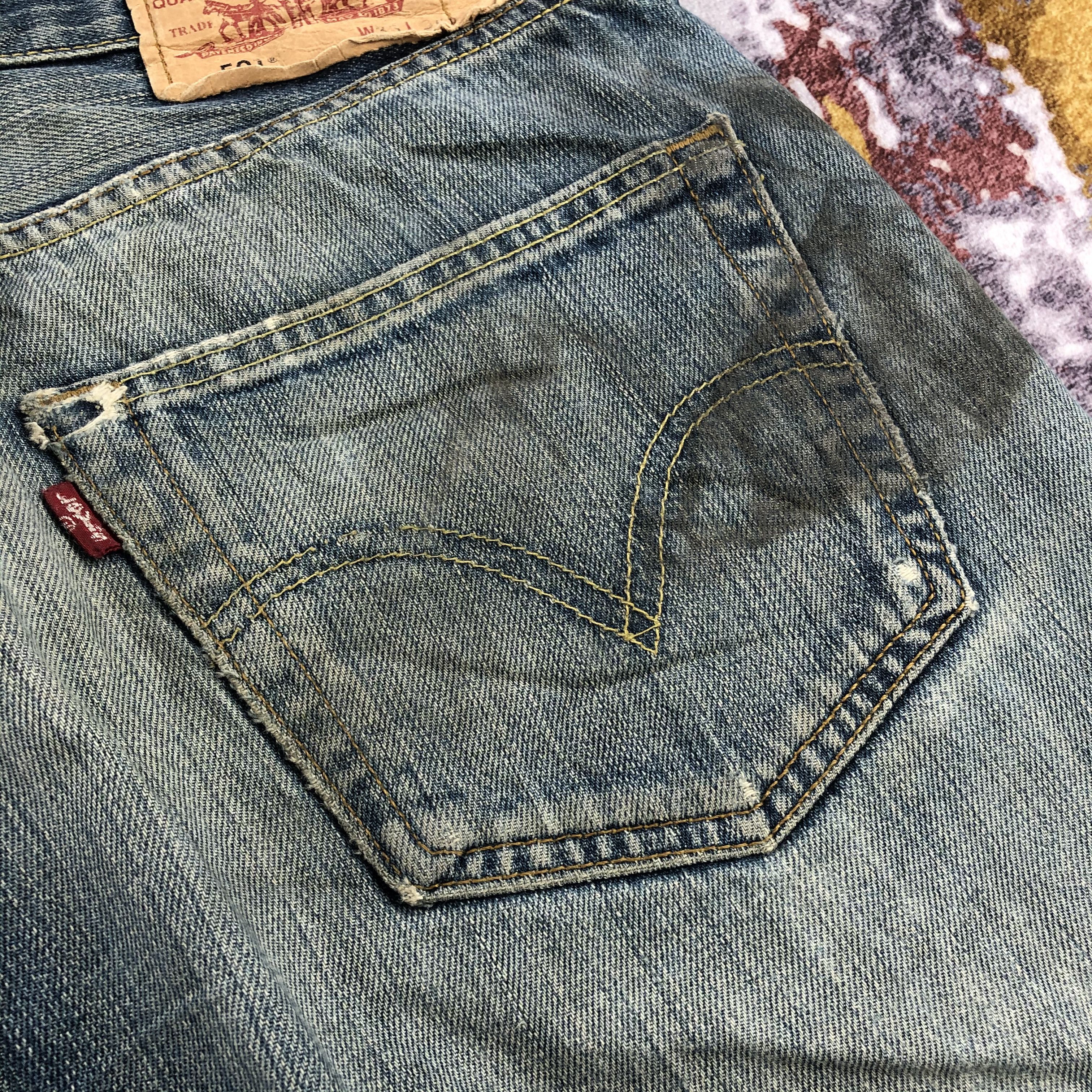 Levi's Vintage Blue Wash Levis 501 Jeans-JM2396 Size US 34 / EU 50 - 8 Thumbnail
