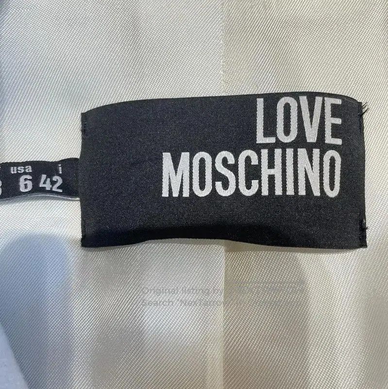 Moschino Moschino White Wool Lady's Winter Coat . Size L / US 10 / IT 46 - 3 Thumbnail