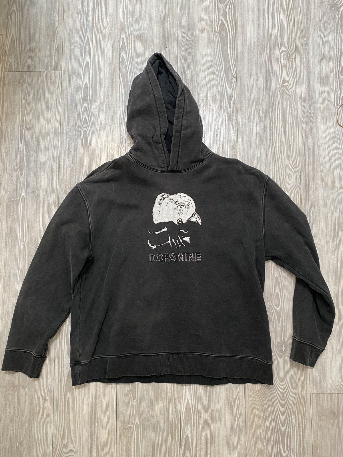 Vintage Vintage ‘DOPAMINE’ Hoodie Black Size US M / EU 48-50 / 2 - 1 Thumbnail