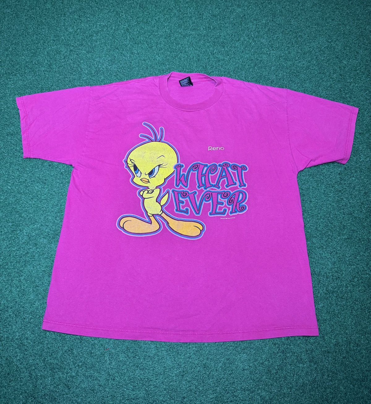 Vintage 90s Tweety Bird Whatever Attitude Looney Tunes XL T Shirt Size US XL / EU 56 / 4 - 1 Thumbnail