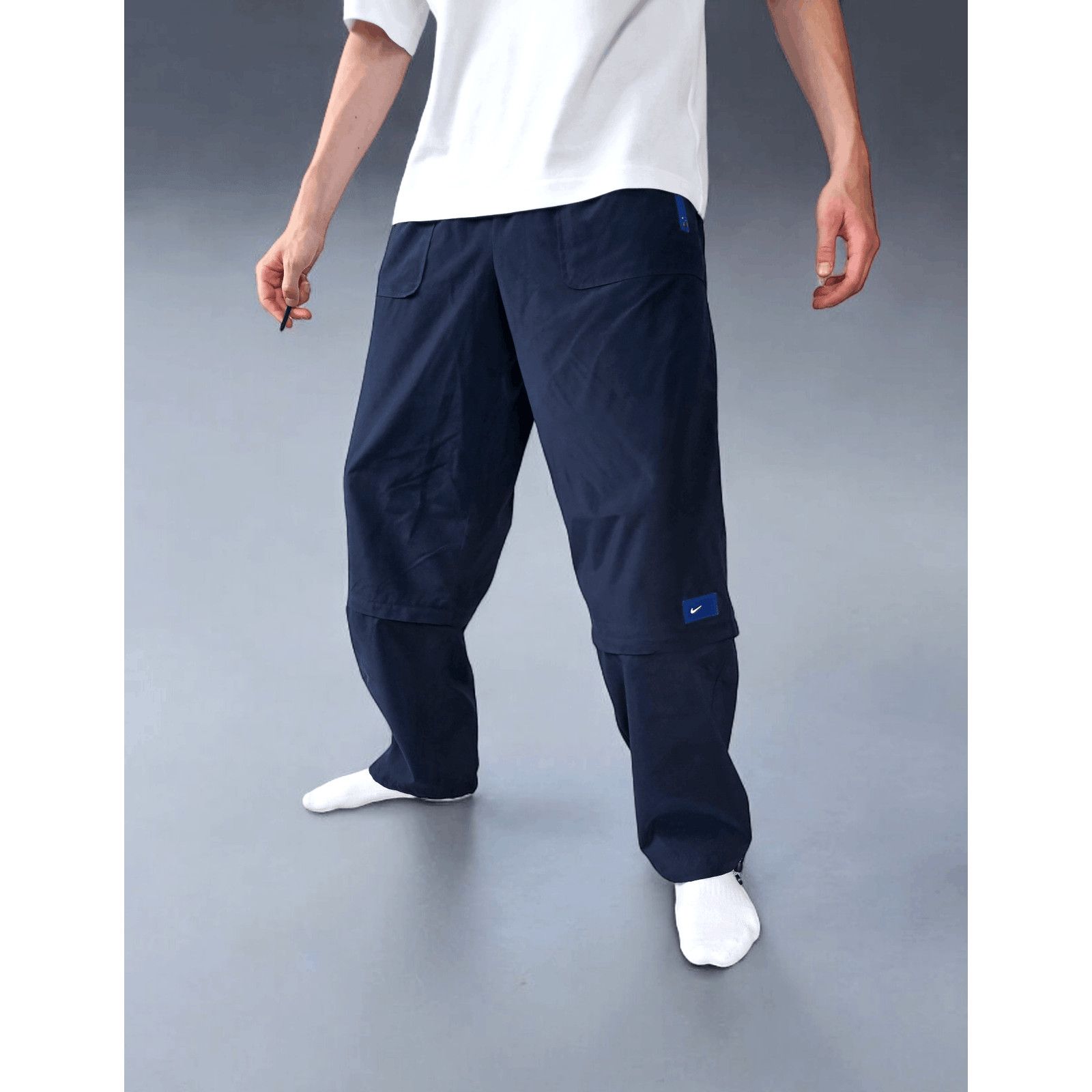 Nike × Vintage 💎 Size L 2 in 1 Detachable Legs Y2K Track Pants Joggers Size US 33 - 1 Thumbnail