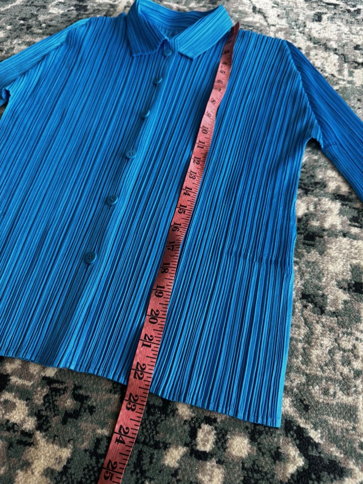 Issey Miyake × Pleats Please Issey Miyake LIKE NEW VTG ISSEY MIYAKE PLEATED PLEATS BUTTON UP SHIRT TOP Size M / US 6-8 / IT 42-44 - 3 Thumbnail