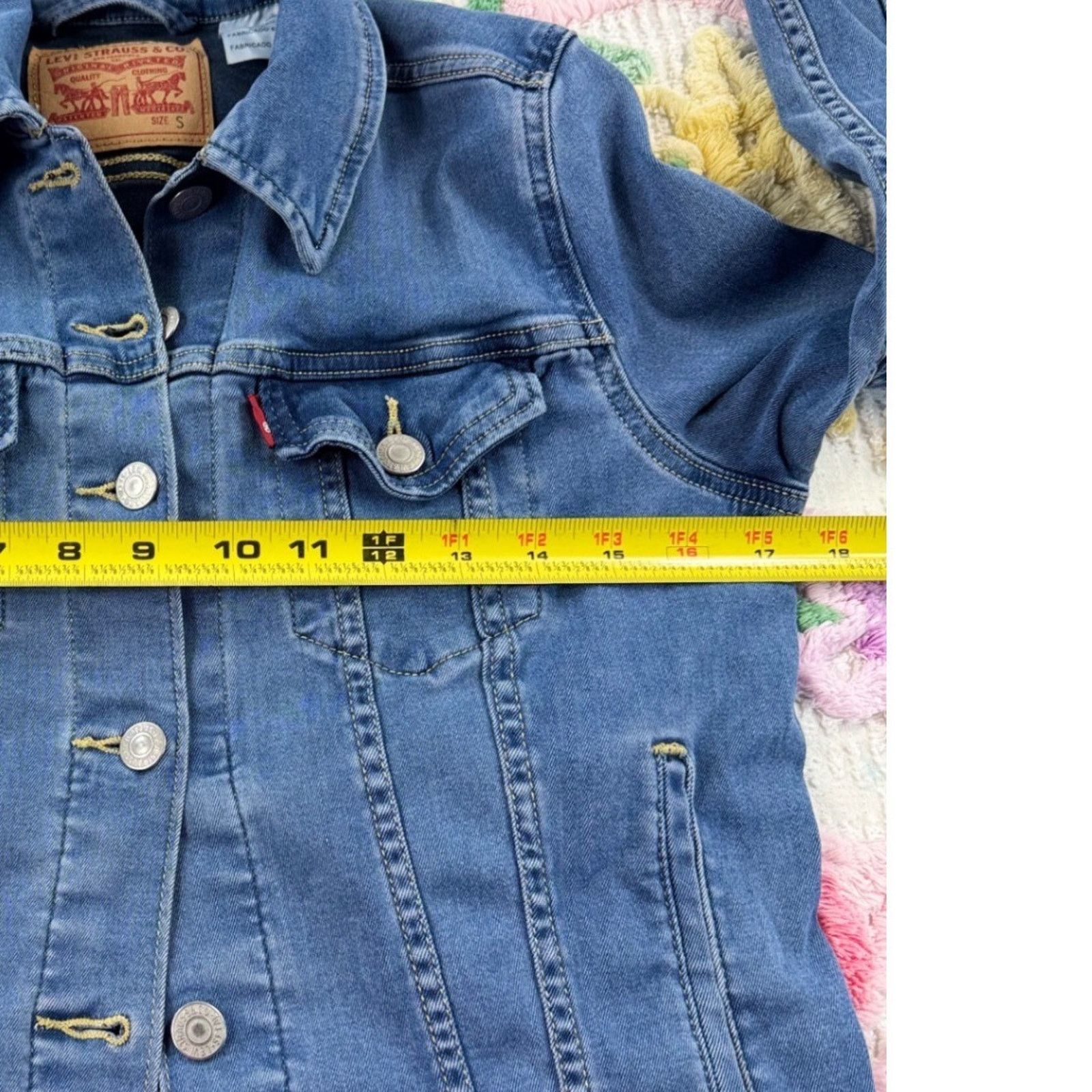 Levi's Levi Strauss & Co Womens Denim Trucker Jacket Size S Blue Size S / US 4 / IT 40 - 4 Thumbnail