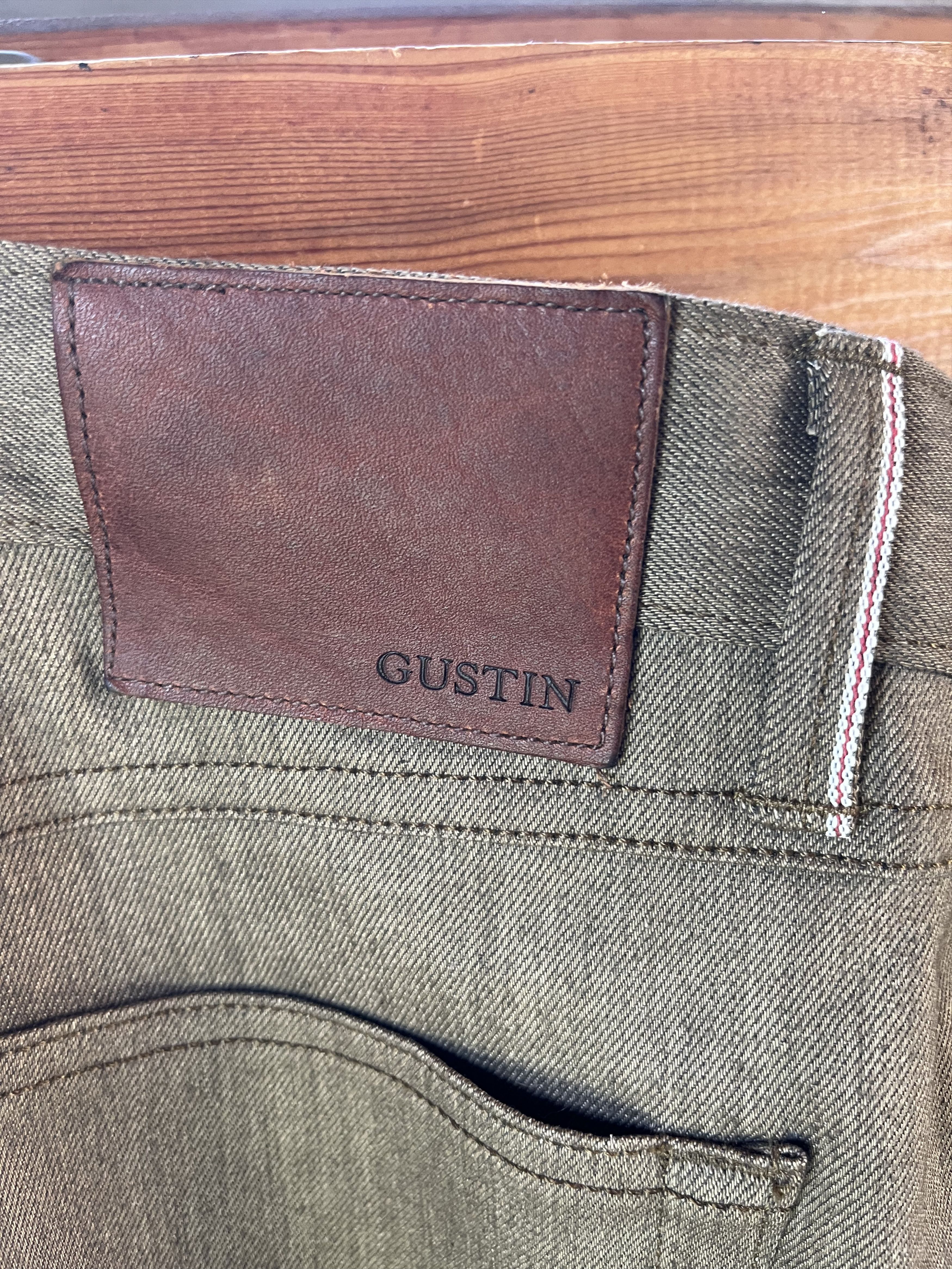 Gustin #381 Brown x Black Stretch Size US 33 - 5 Thumbnail