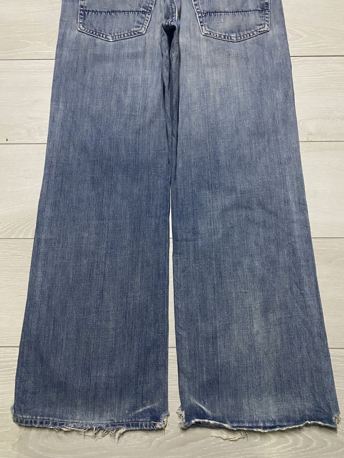 Abercrombie & Fitch Vintage Ambercrombie & Fitch 00257 Baggy Wide Leg Jeans Size US 35 - 6 Thumbnail