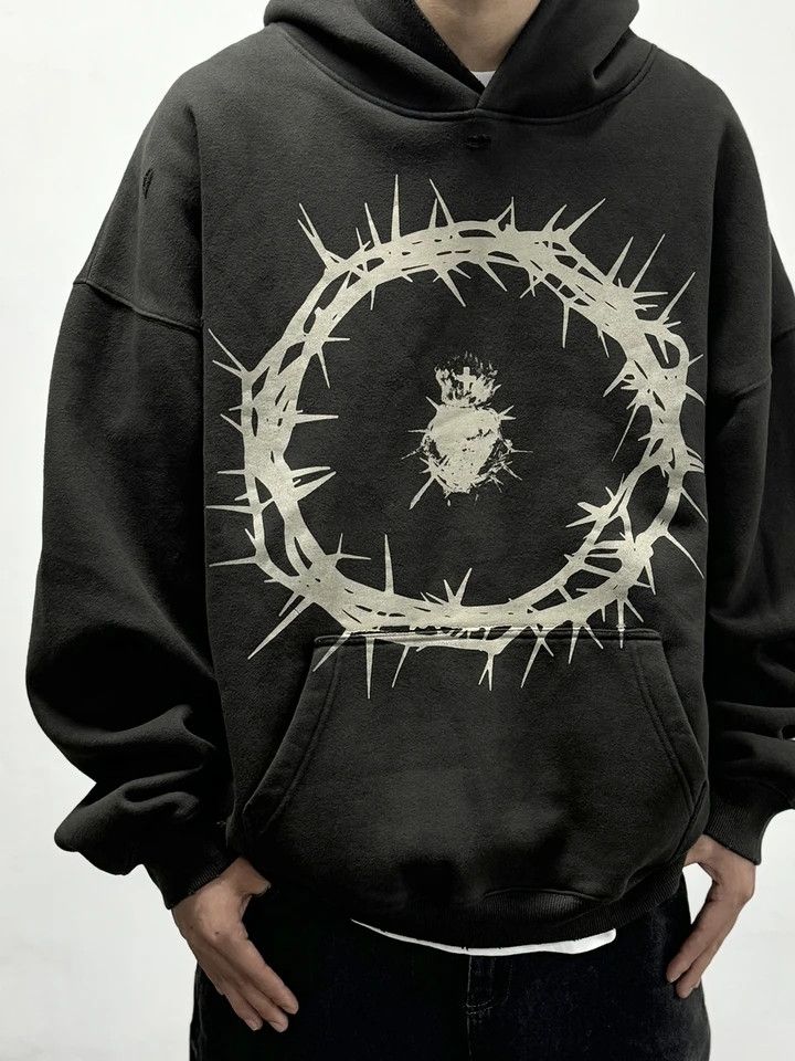 Japanese Brand × Vintage Streetwear Washed Old Fleece Hoodie Size US S / EU 44-46 / 1 - 4 Thumbnail