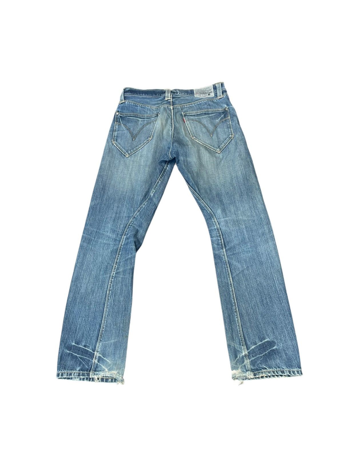 Levi's × Vintage Vintage Levis Engineered Distresed Denim Size US 33 - 8 Thumbnail