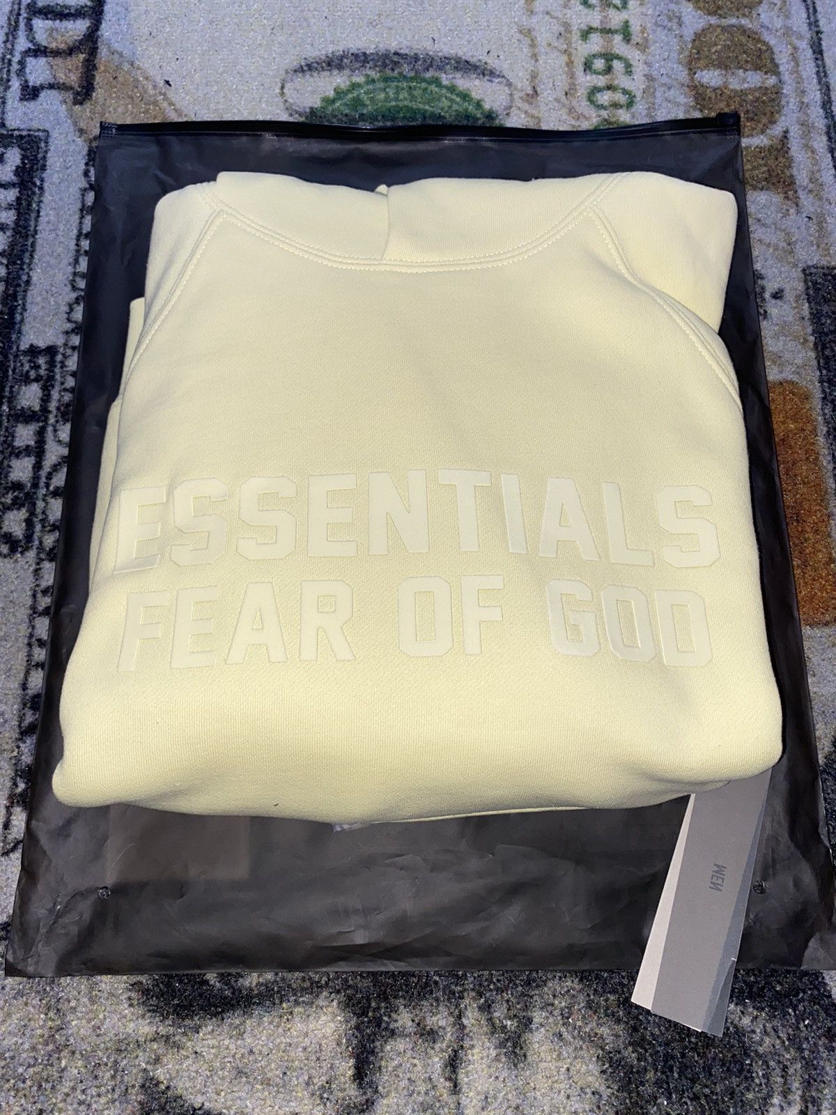 image of Essentials Hoodie Canary Yellow, Men's (Size 2XL)