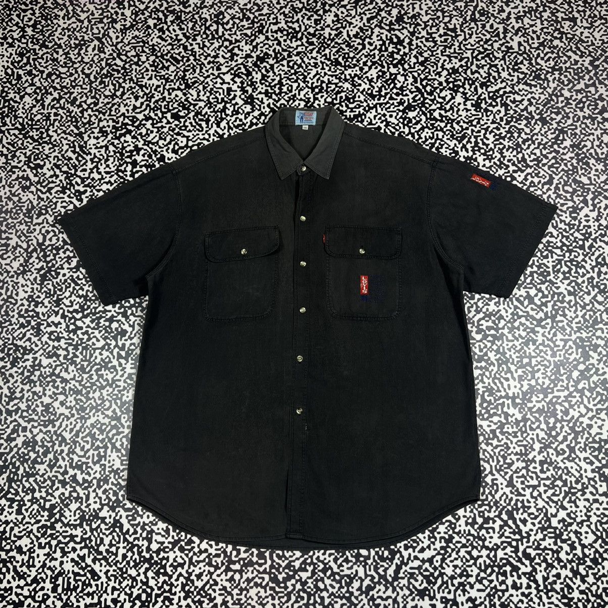Levi's Vintage Clothing Vintage 80s Levis Western Shirt Faded Retro Casual Rare 90s Size US XXL / EU 58 / 5 - 1 Thumbnail