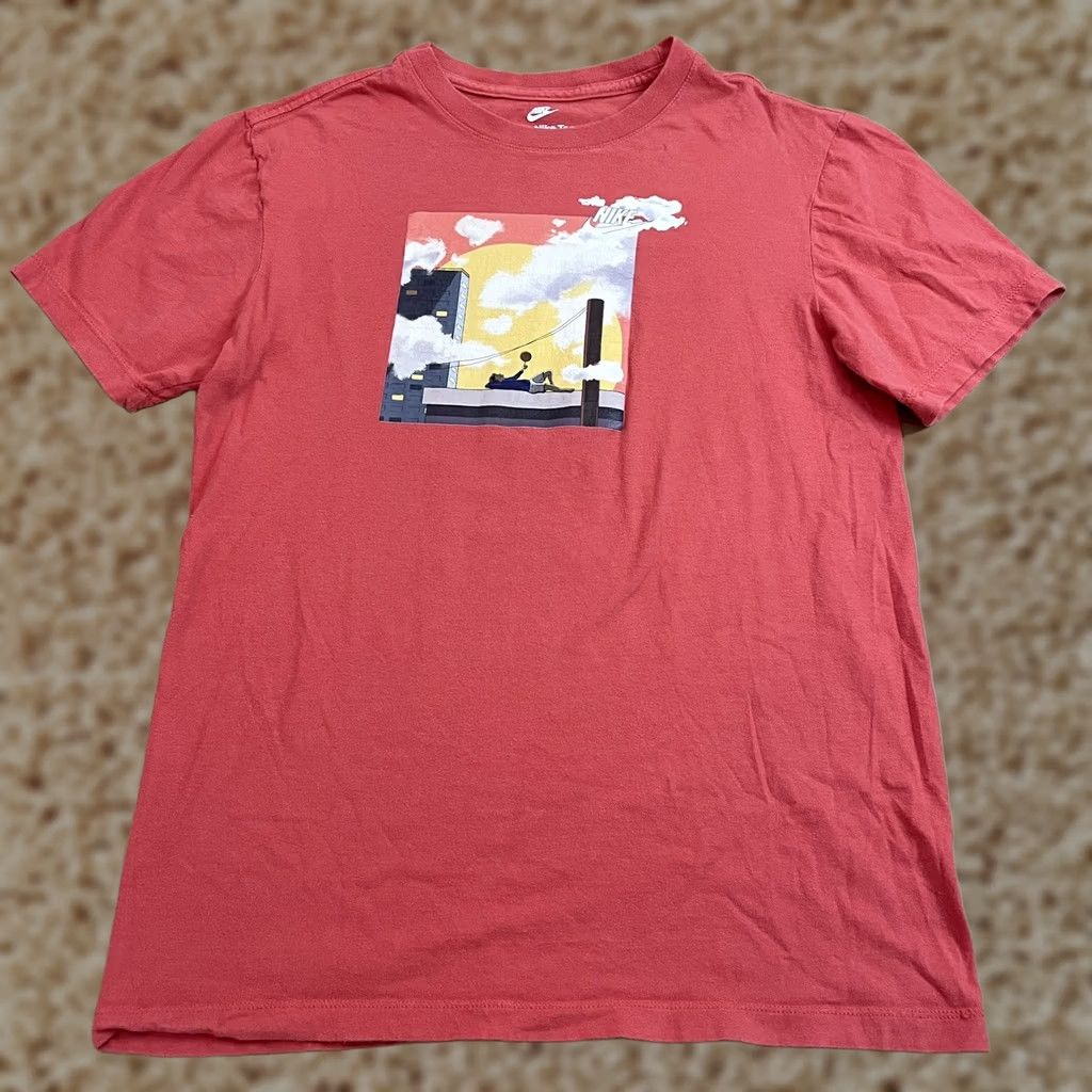 Nike Nike Shirt Adult Large Red Basketball Athletic Outdoors Mens Short Sleeve Size US XXL / EU 58 / 5 - 1 Thumbnail