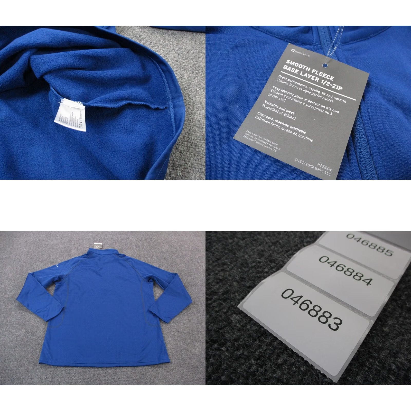Eddie Bauer Eddie Bauer Jacket Mens 2XL Pullover Smooth Fleece Lined Base Layer Pullover NEW Blue Size US XXL / EU 58 / 5 - 8 Thumbnail