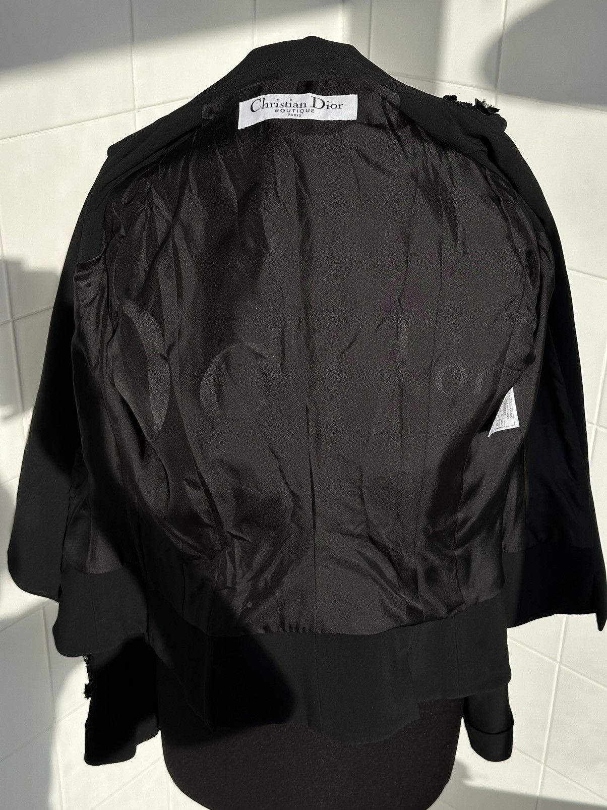 Dior DIOR Beaded Jacket Embroidered with Pearl Celluloid Flowers Size M / US 6-8 / IT 42-44 - 18 Thumbnail