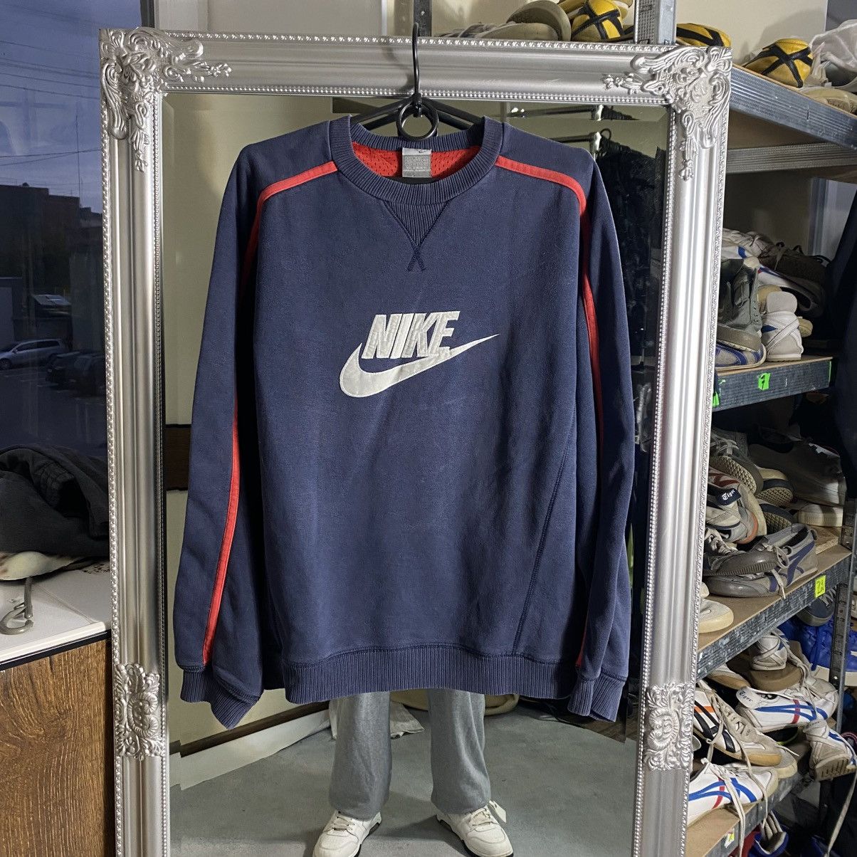 Nike Vintage 90’s Rare Nike Sweatshirt Made In USA Size US S / EU 44-46 / 1 - 1 Thumbnail