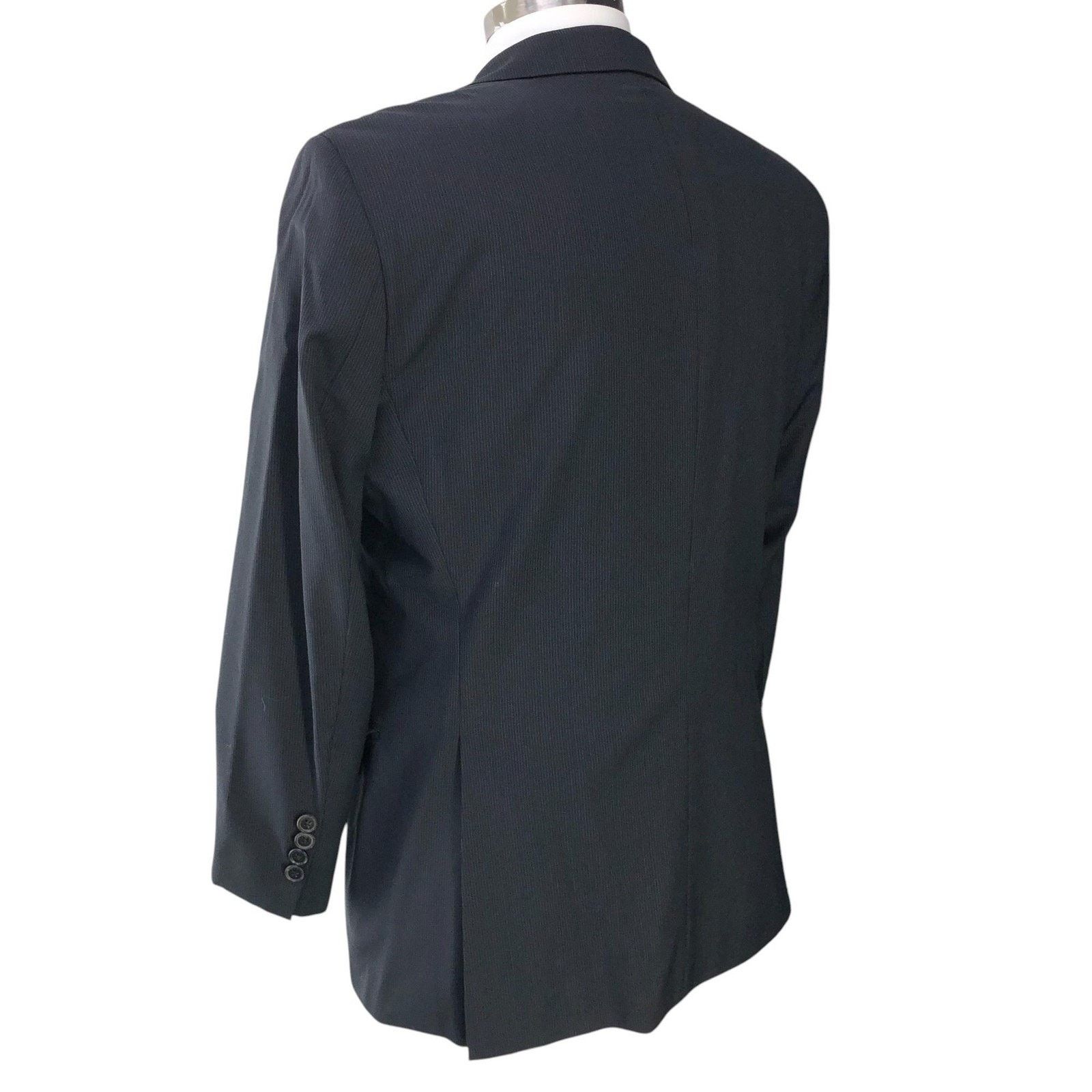 Hugo Boss Hugo Boss Sport Coat 38S Black Pinstripe Pasolini1/Movie1 Size 38S - 8 Thumbnail