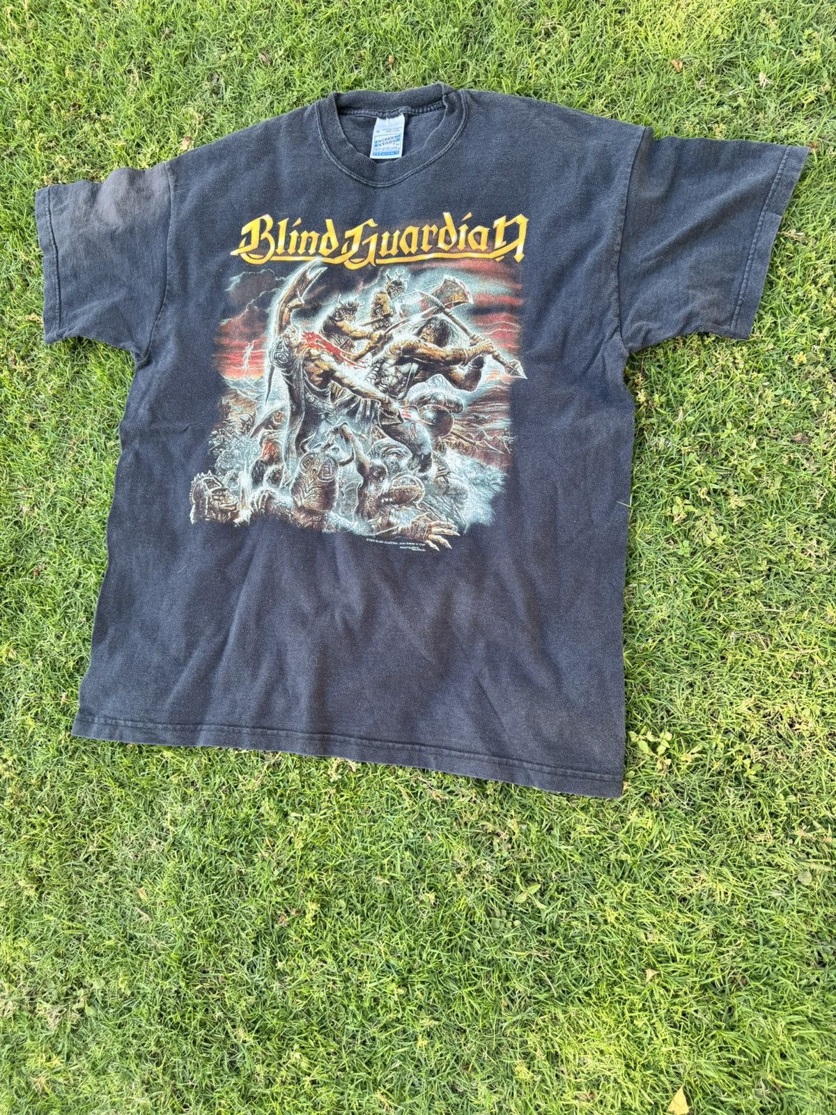 Vintage Vintage blind guardian faded 90s band screen stars t shirt Size US XL / EU 56 / 4 - 2 Thumbnail