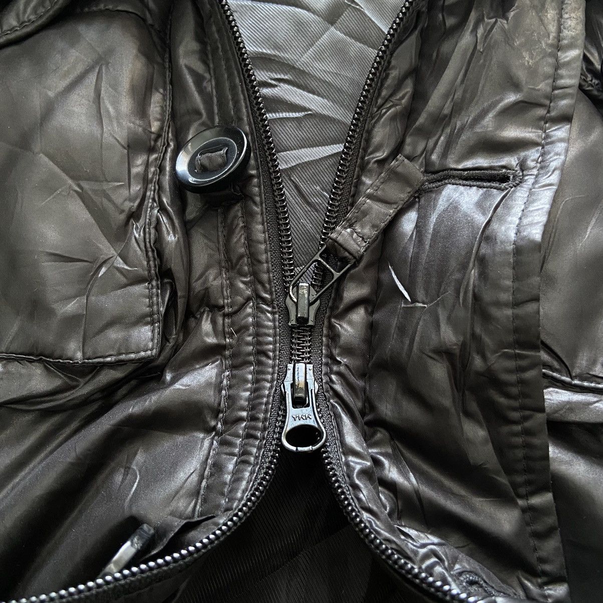 Avirex 2000s Avirex - Vkei Apocalypse Style Down Puffer Fur Jacket Size US M / EU 48-50 / 2 - 5 Thumbnail