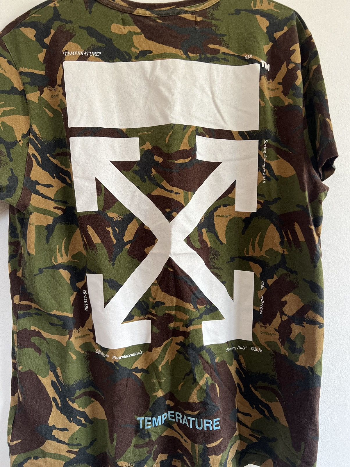 Off-White Off White Camouflage Logo TEE Size US M / EU 48-50 / 2 - 8 Thumbnail