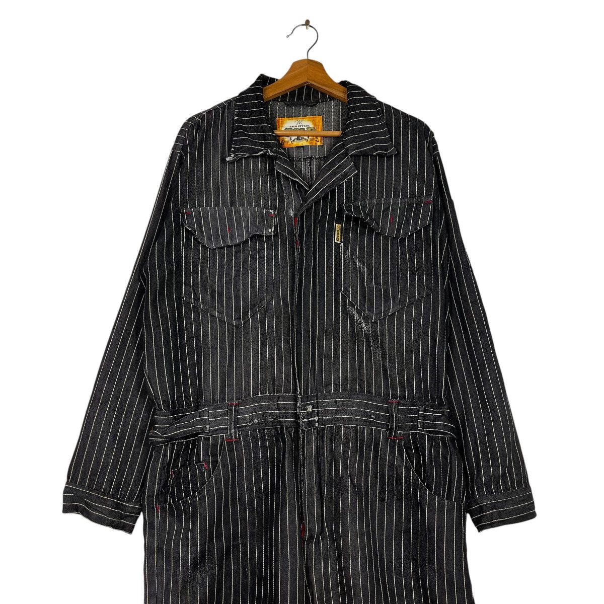14th Addiction Vintage Gold Zack Style Workwear Hickory Stripe Overall Size US 36 / EU 52 - 3 Thumbnail