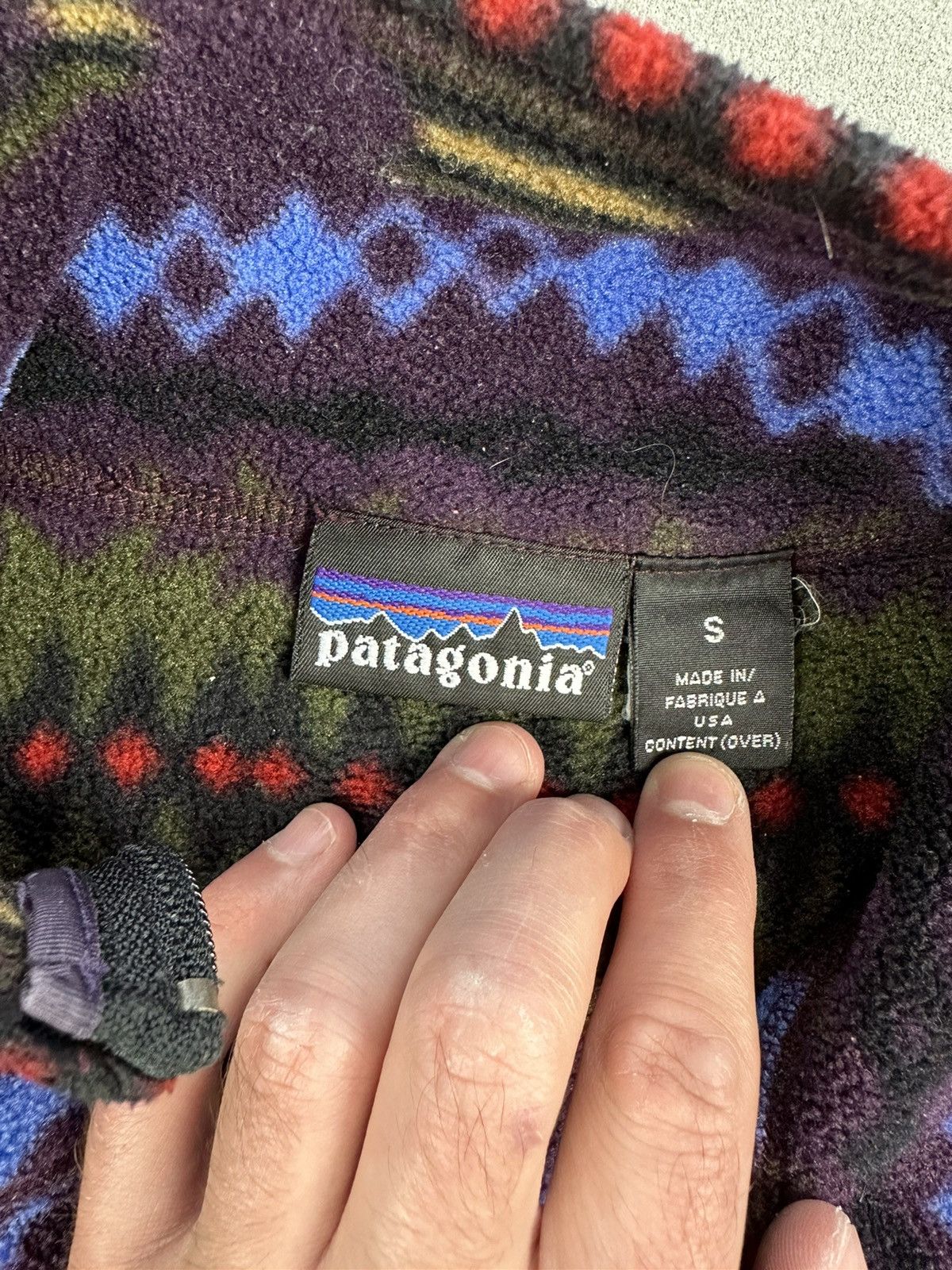 Patagonia 90s Patagonia Synchilla Aztec Fleece Size US S / EU 44-46 / 1 - 7 Thumbnail