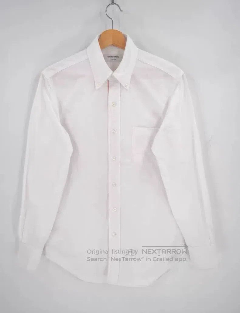Thom Browne Thom Browne Inside Three-Color Striped Oxford Cotton Shirt Size US M / EU 48-50 / 2 - 1 Thumbnail