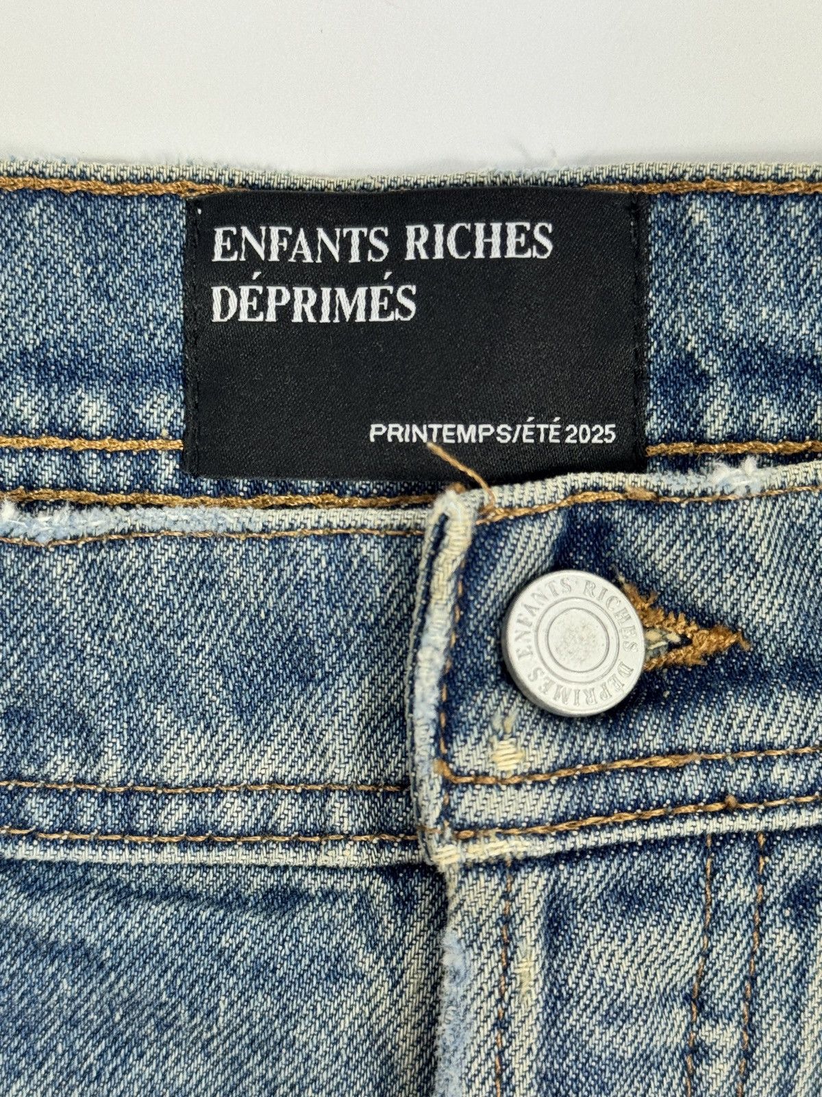 Enfants Riches Deprimes STRAIGHT LEG JEANS ANTIQUE LIGHT BLUE Size US 34 / EU 50 - 4 Thumbnail
