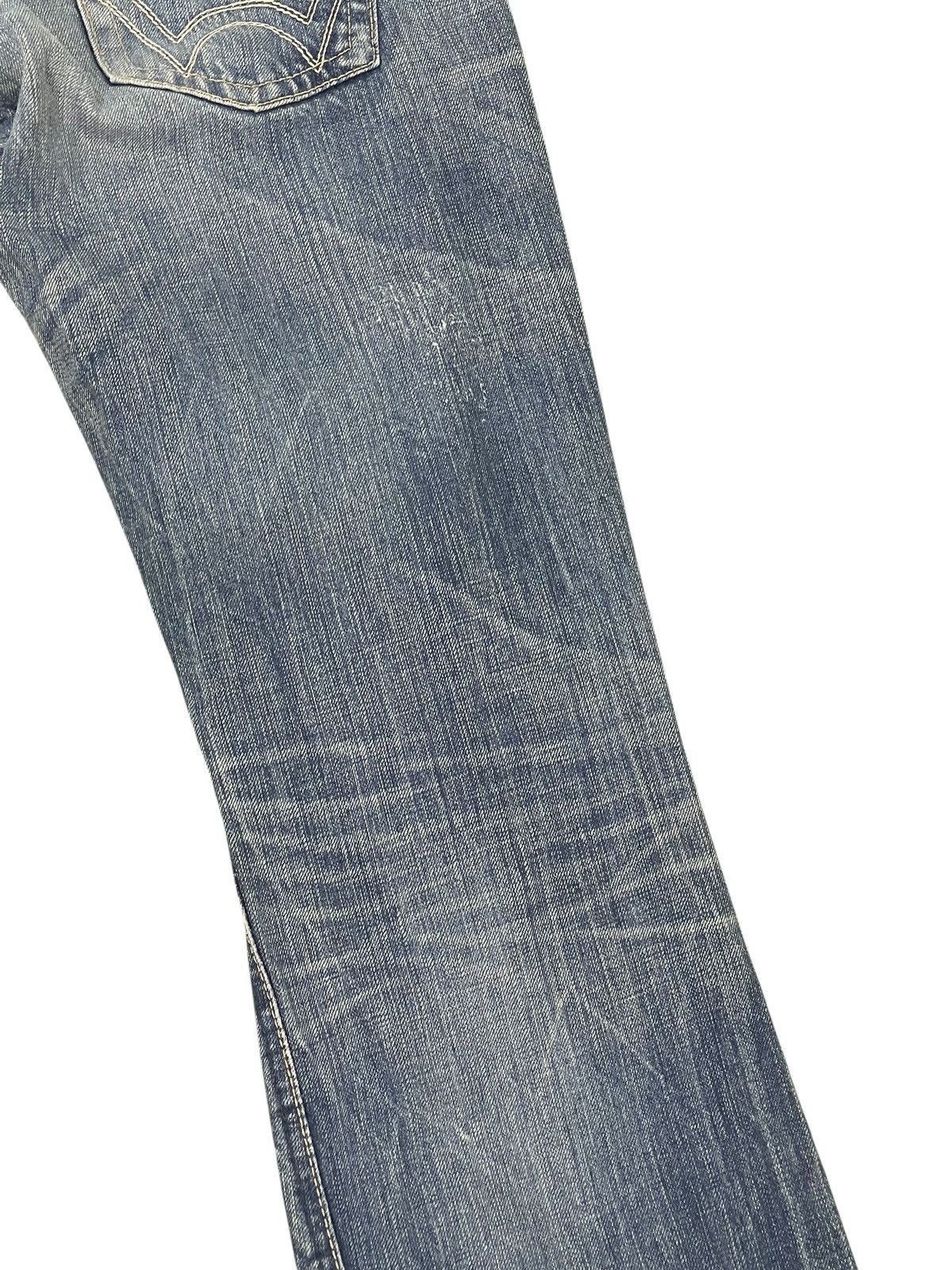 If Six Was Nine Flare Jeans Edwin Japan Distress Low Rise Boot Cut 2🟦0 Size US 30 / EU 46 - 16 Thumbnail