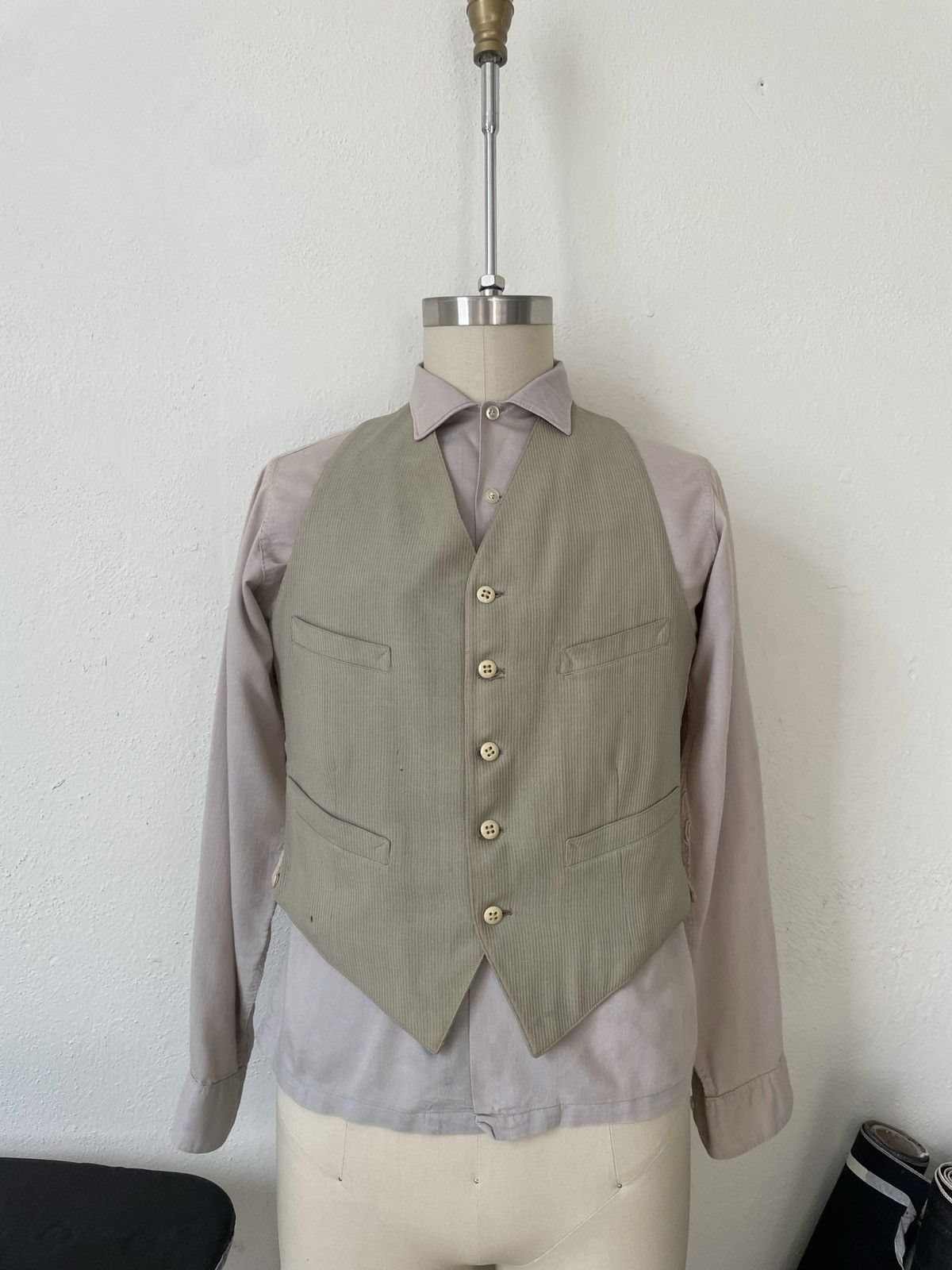 Vintage Vintage 1930’s Vest / Waist coat 4 pocket Size 44R - 9 Thumbnail