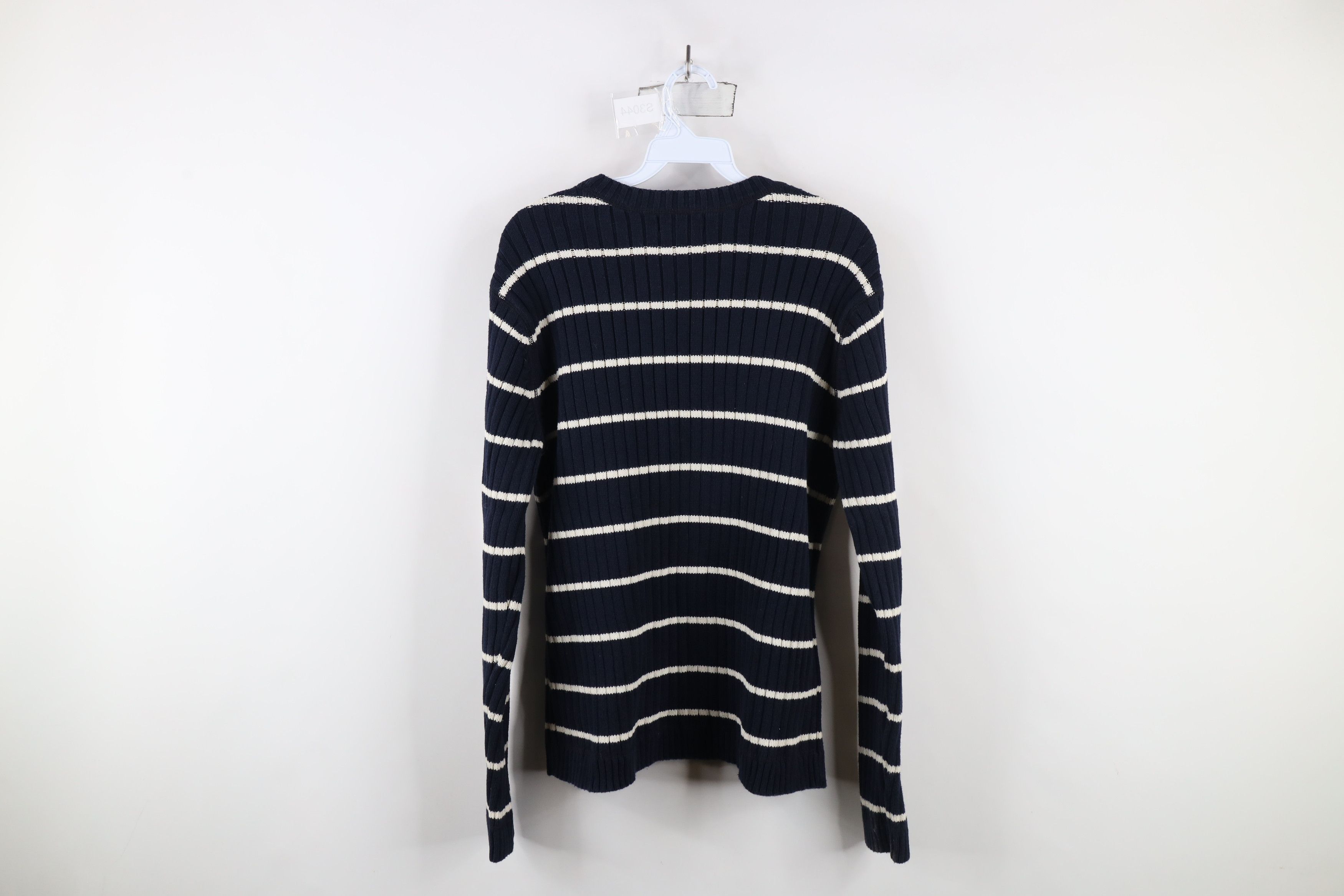 Polo Ralph Lauren Vintage 90s Y2K Ralph Lauren Ribbed Knit Sweater Blue Size US M / EU 48-50 / 2 - 6 Thumbnail