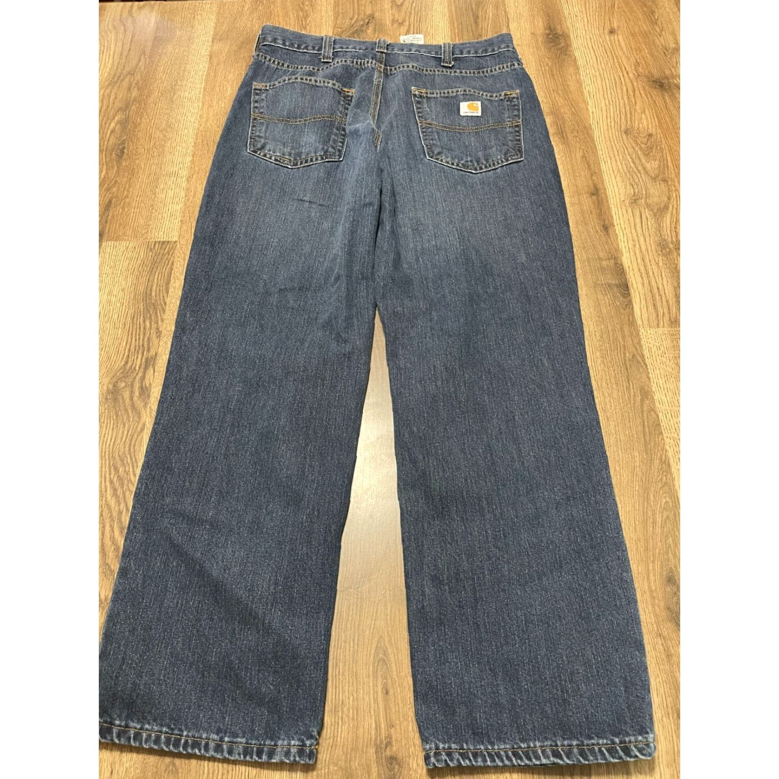 Carhartt Carhartt Jeans Mens 34x30 Blue Denim Relaxed Fit Pockets Straight Vintage? No Size US 34 / EU 50 - 2 Thumbnail