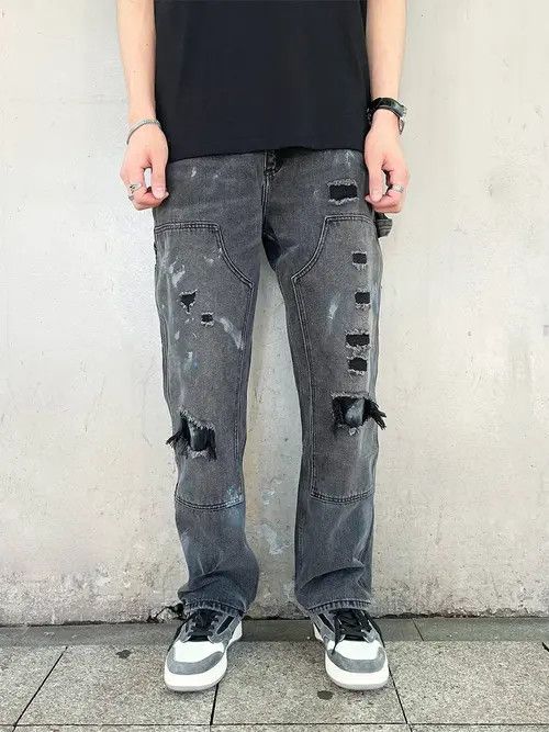 Jean damaged ripped jeans Size US 32 / EU 48 - 6 Thumbnail