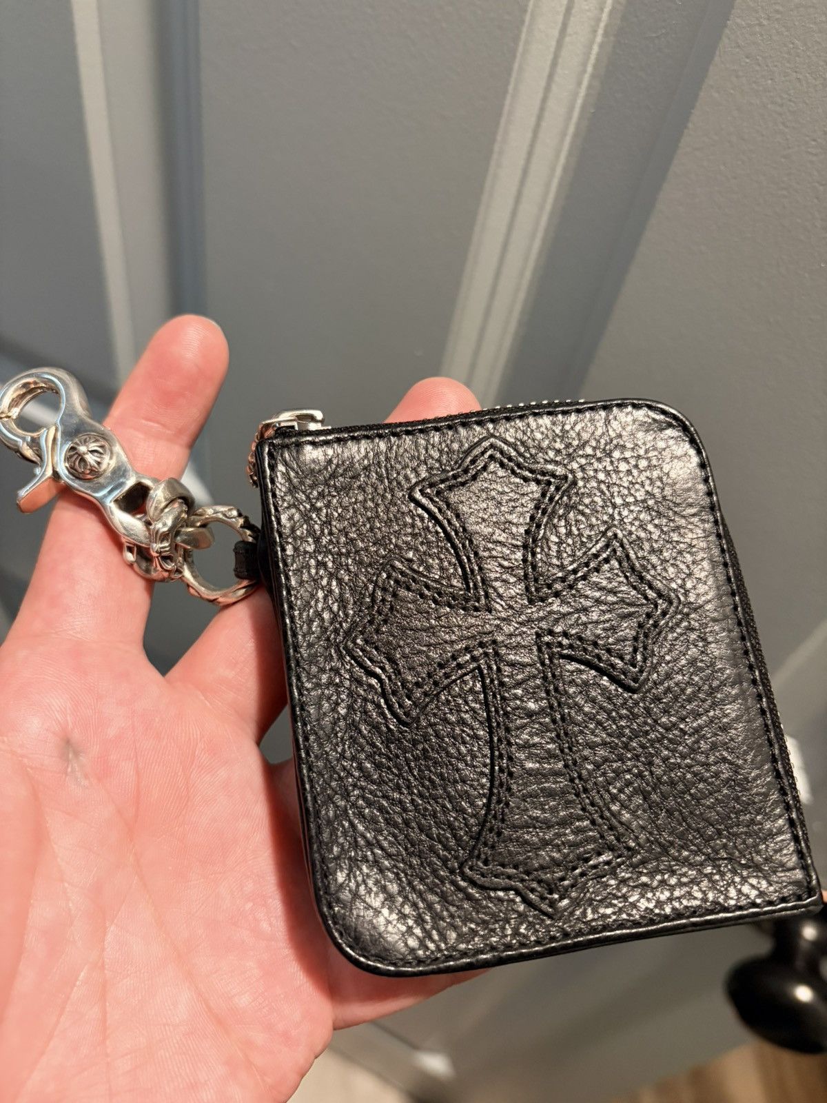 Chrome Hearts Cross patch wallet with keychain Size ONE SIZE - 1 Thumbnail