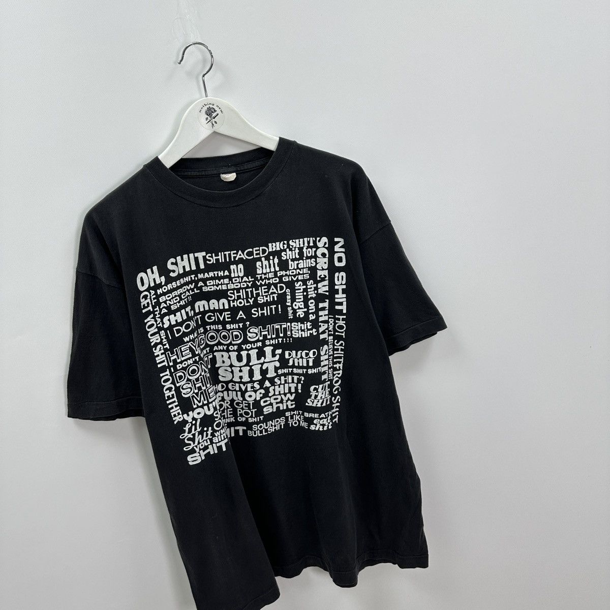 Vintage Vintage 90s Bull Shit fonts humor washed tee y2k hype rare Size US XL / EU 56 / 4 - 3 Thumbnail