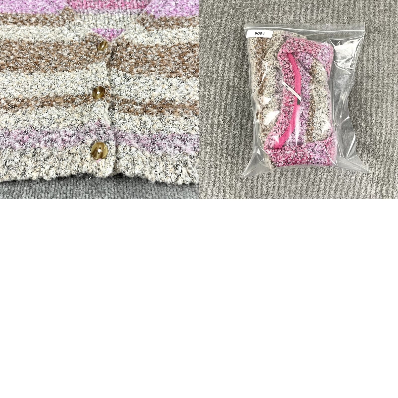 Free People VINTAGE? (No) Cardigan Free People Sweater Womens XS Soulmate Cardi Revolve Pink Cream Cropped Size XS / US 0-2 / IT 36-38 - 8 Thumbnail