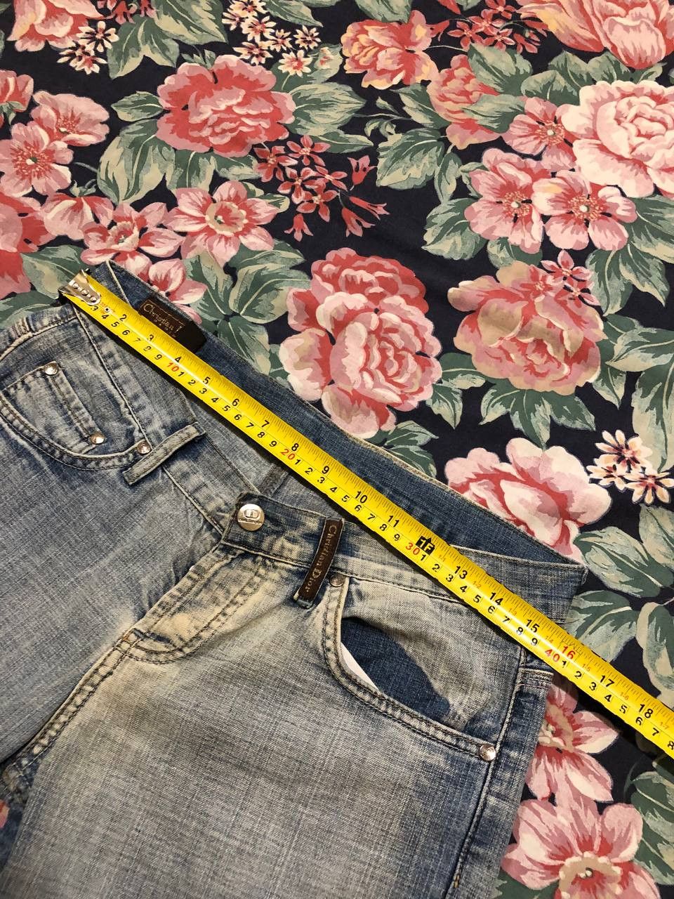Dior blue jeans Christian Dior crazy Y2K luxury vintage size 30 Size 30" / US 8 / IT 44 - 13 Thumbnail