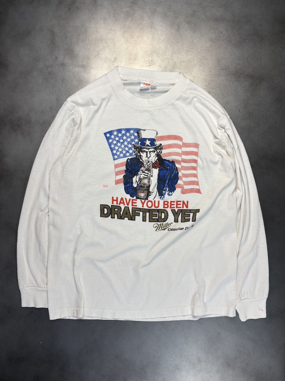 Vintage 1990s Vintage Miller Genuine Draft Beer Shirt Longsleeve Tee Size US S / EU 44-46 / 1 - 9 Thumbnail