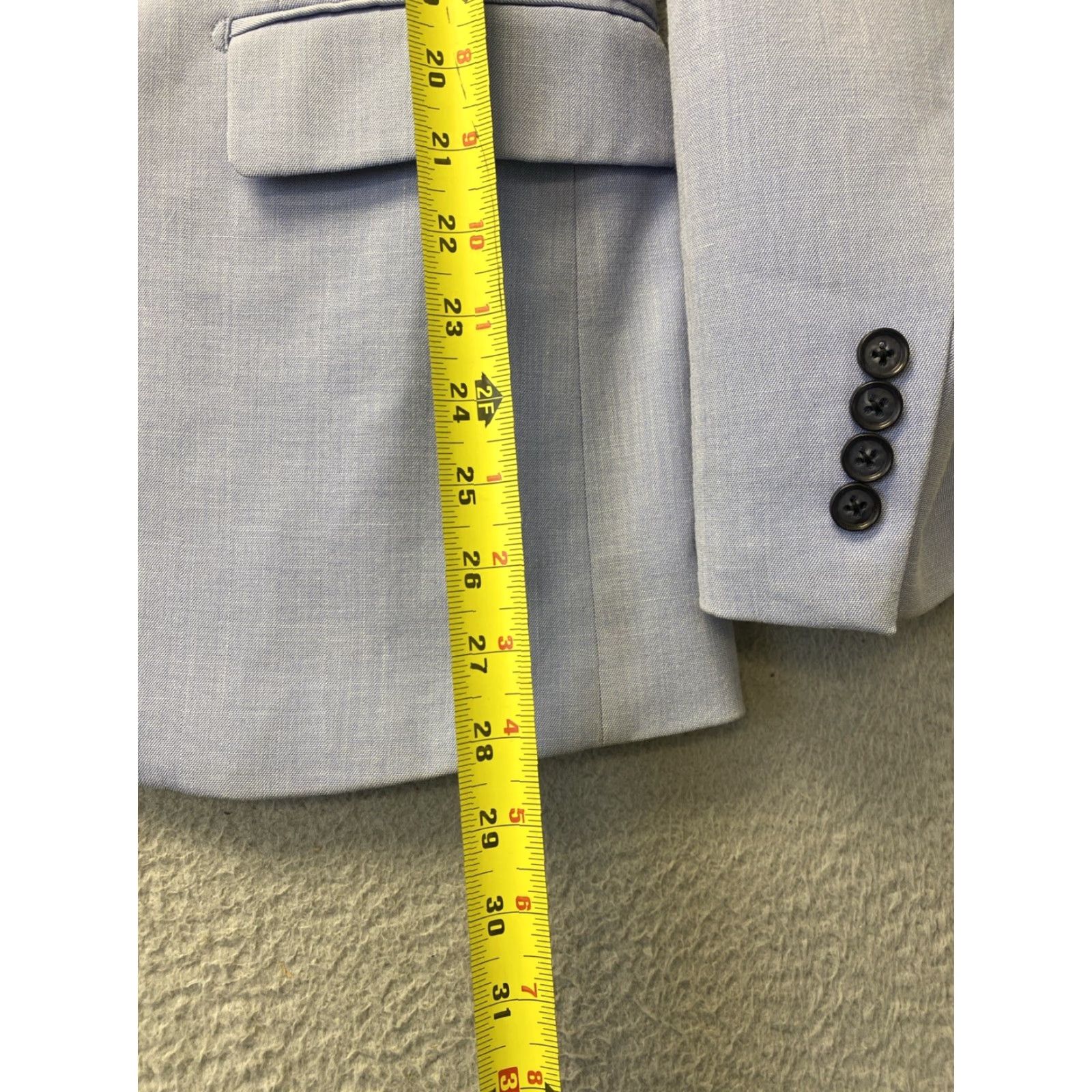 Vintage Daniel Hechter Tuxedo Jacket Blazer Notch Lapel One-Button Single-Breasted 2 Button Slim Regular Blue Men Size 38R - 6 Thumbnail
