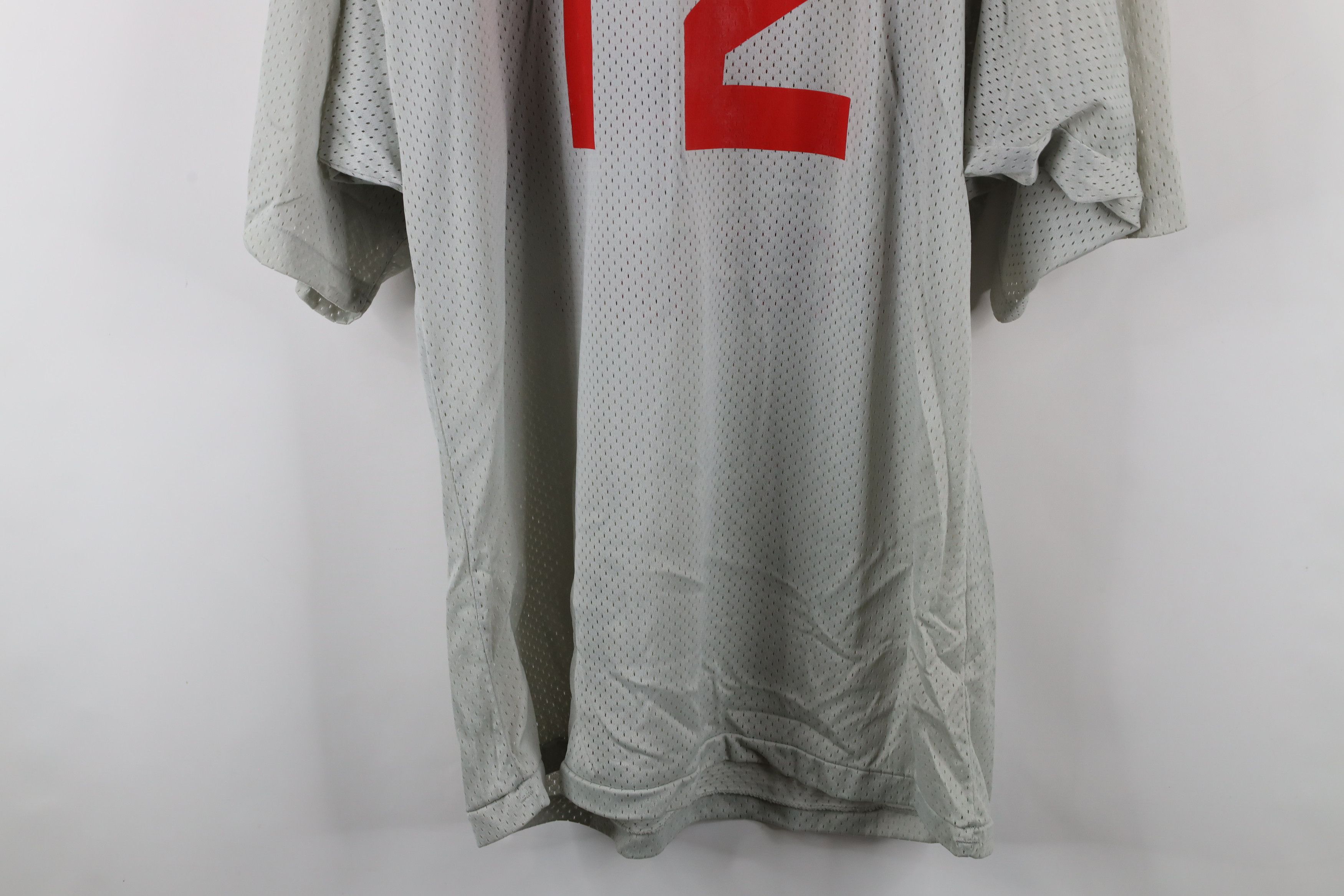 Vintage Vintage 90s Bedford Football Mesh Football Jersey Gray USA Size US XL / EU 56 / 4 - 14 Thumbnail
