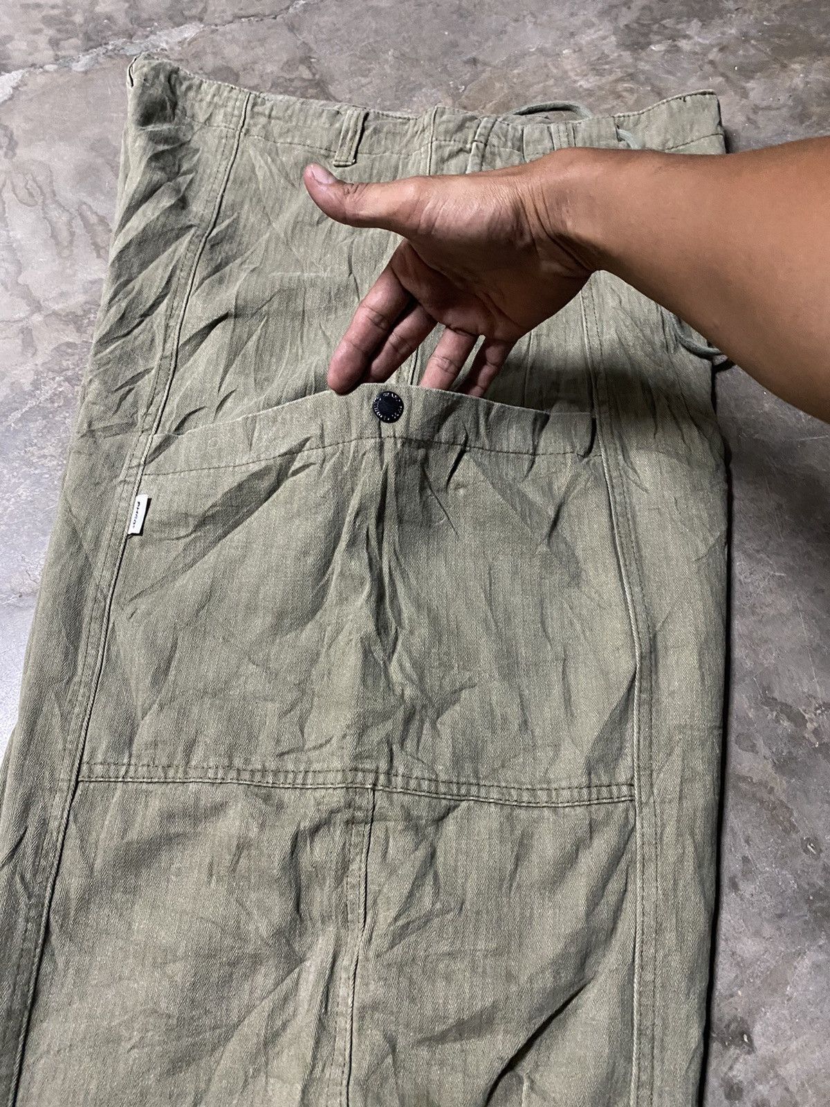 Japanese Brand Baggy Jeans Y2k Aelfric Eden PMGO Dope Loose Crazy Size US 36 / EU 52 - 4 Thumbnail