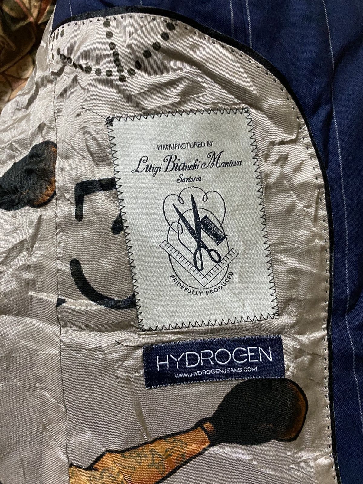 HYDROGEN × Le Grande Bleu (L.G.B.) × Luigi Bianchi Luigi Biachi Mantova hydrogen blazer jacket Size 48R - 5 Thumbnail