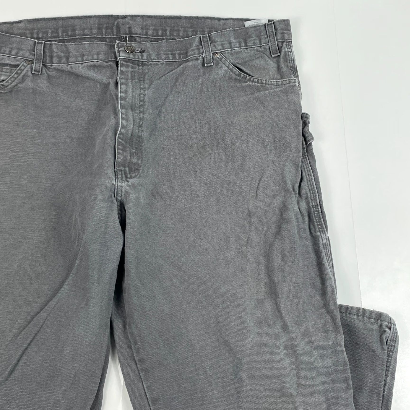 Dickies Dickies Pants Mens 42 x 32 Gray Canvas Carpenter Straight Leg Workwear Outdoors Mens Regular 42 in Gray Canvas Carpenter Straight Leg Dickies Pants Size US 42 / EU 58 - 3 Thumbnail