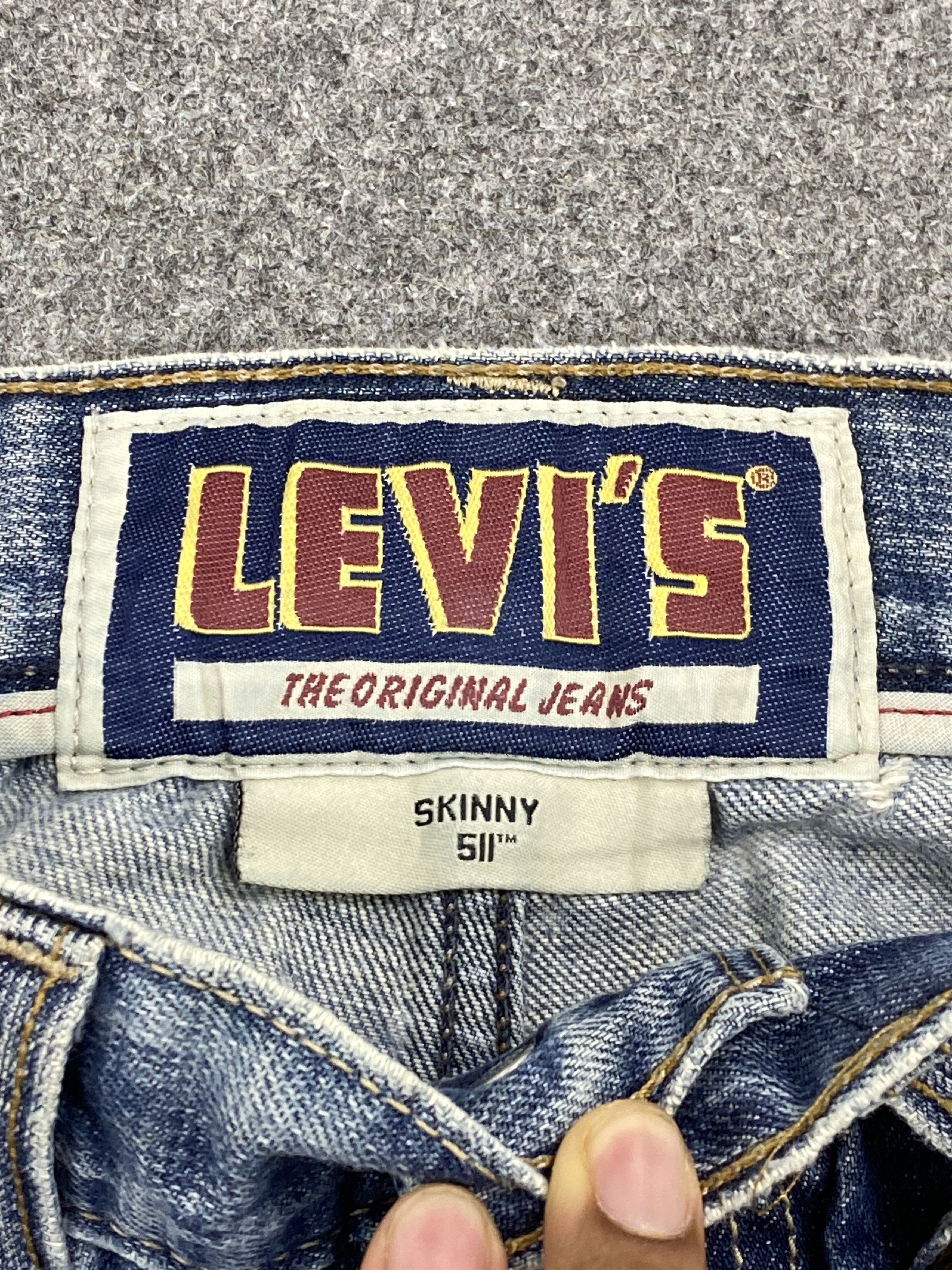 Levi's Vintage Levis 511 Skinny Fit Distressed Denim DP2622 Size US 28 / EU 44 - 5 Thumbnail