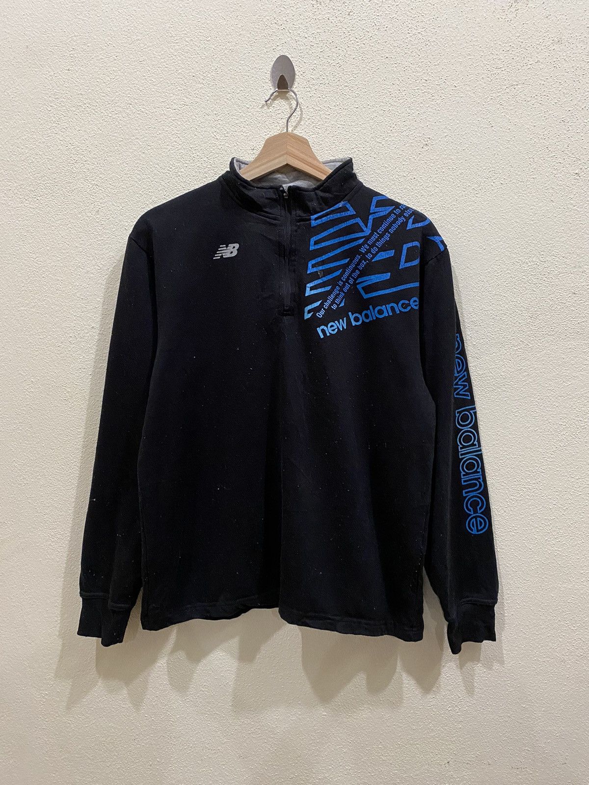 New Balance × Vintage New Balance Spell Out Sweatshirt Size US M / EU 48-50 / 2 - 2 Thumbnail
