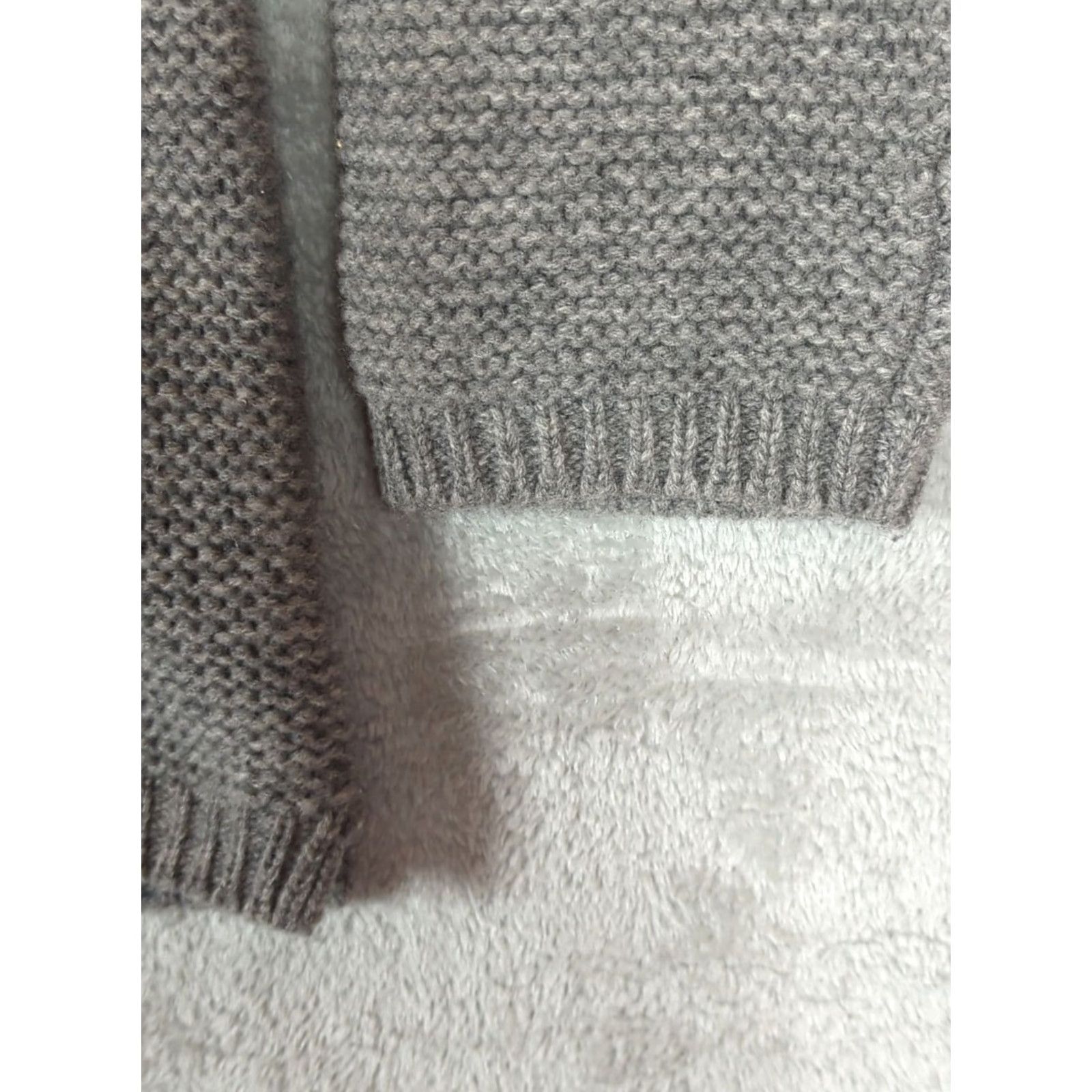 Gap VINTAGE Gap Cardigan Sweater Mens 2XL Gray Wool Knit Full Zip Mock Neck Long Sleeve Zipper Classic Grandpa Size US XXL / EU 58 / 5 - 6 Thumbnail