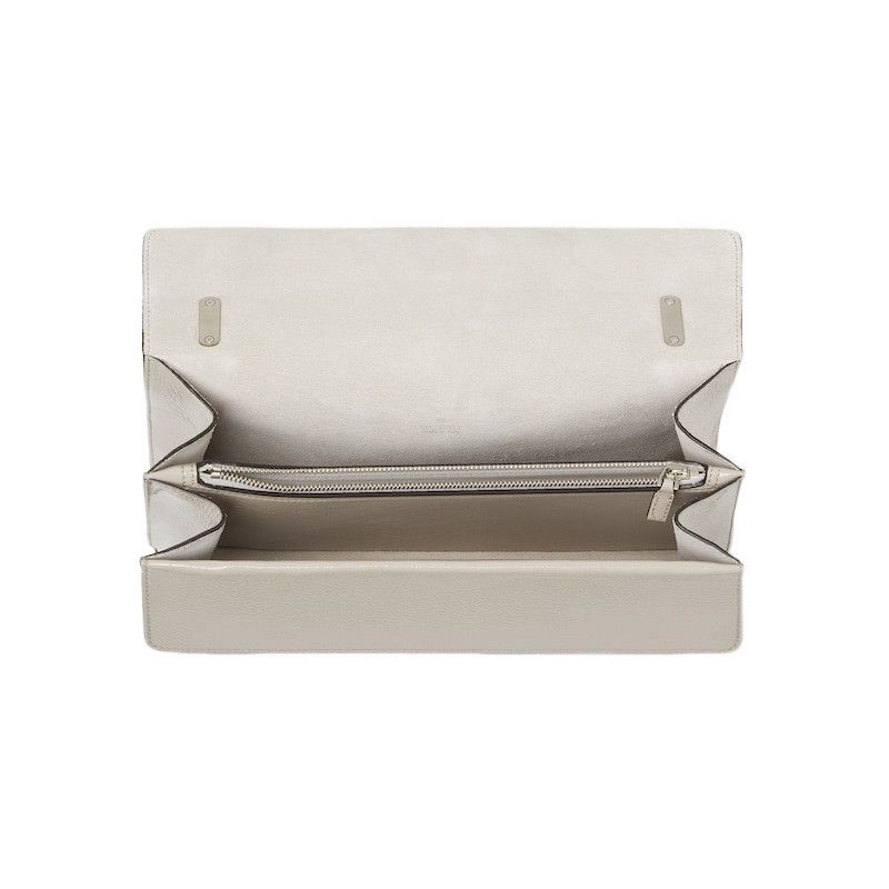 Gucci GUCCI Dionysus Medium $3500 Light Grey Patent Leather Should Size ONE SIZE - 5 Thumbnail
