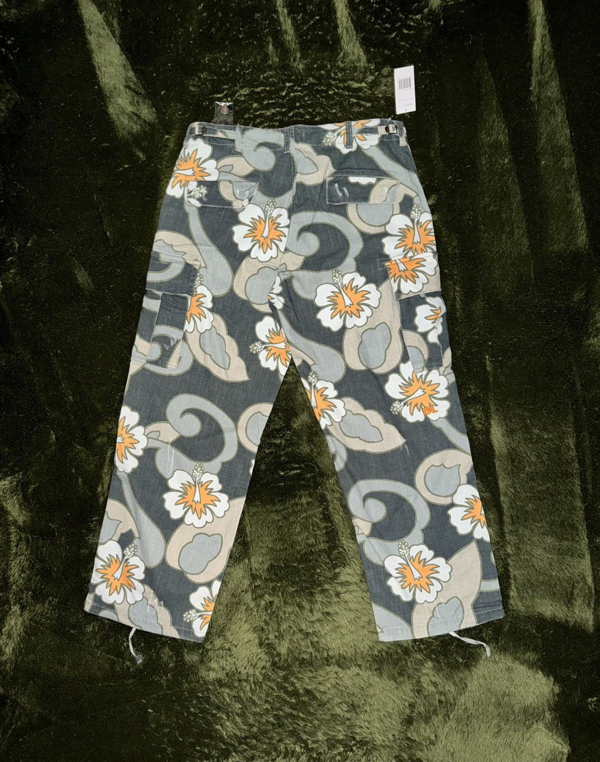 ERL [L] ERL light canvas hibiscus printing cargo pants Size US 36 / EU 52 - 9 Thumbnail