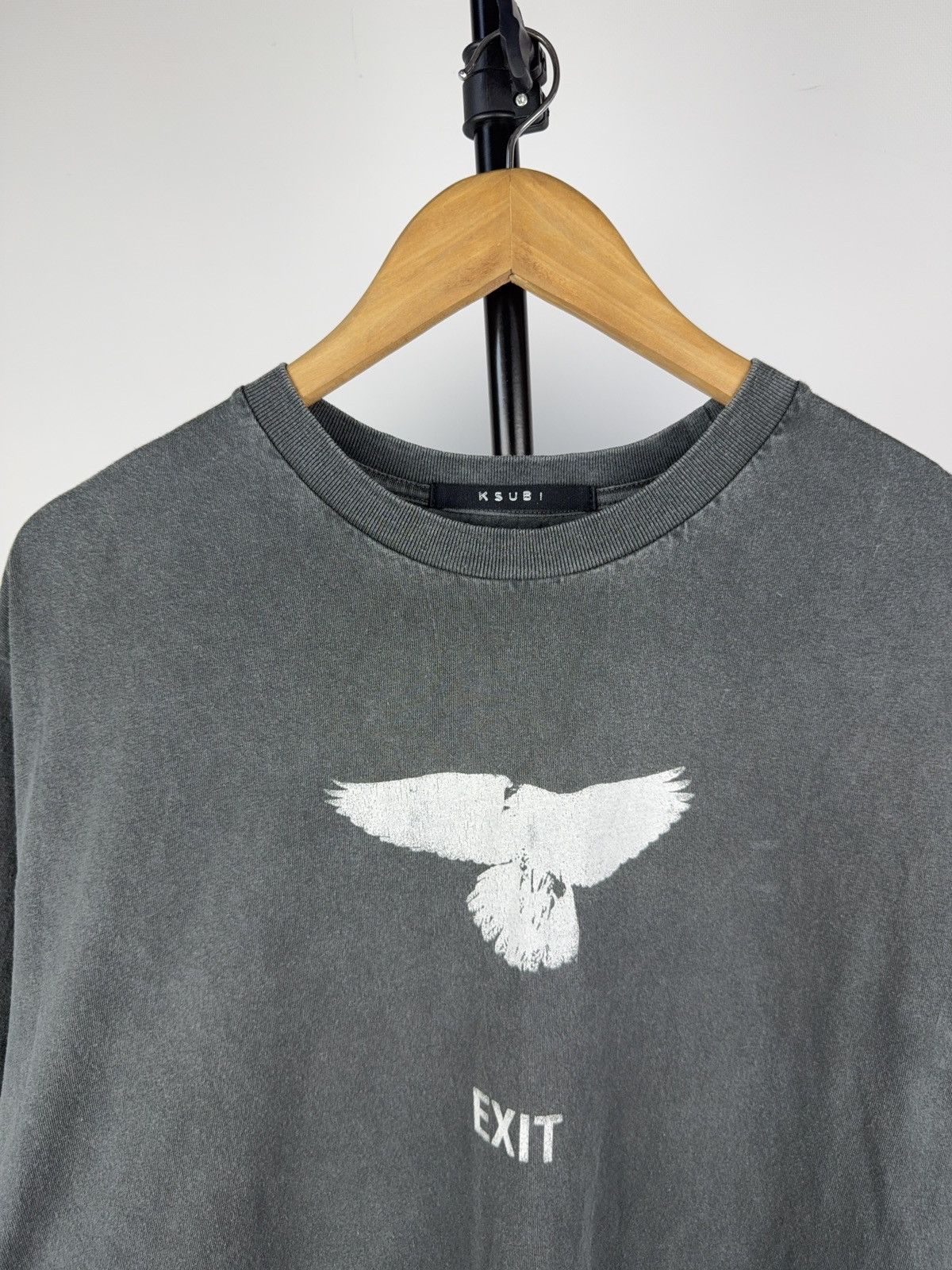 Ksubi Vintage 00s Japanese Ksubi EXIT Retro Faded Tee Shirt Size US M / EU 48-50 / 2 - 5 Thumbnail