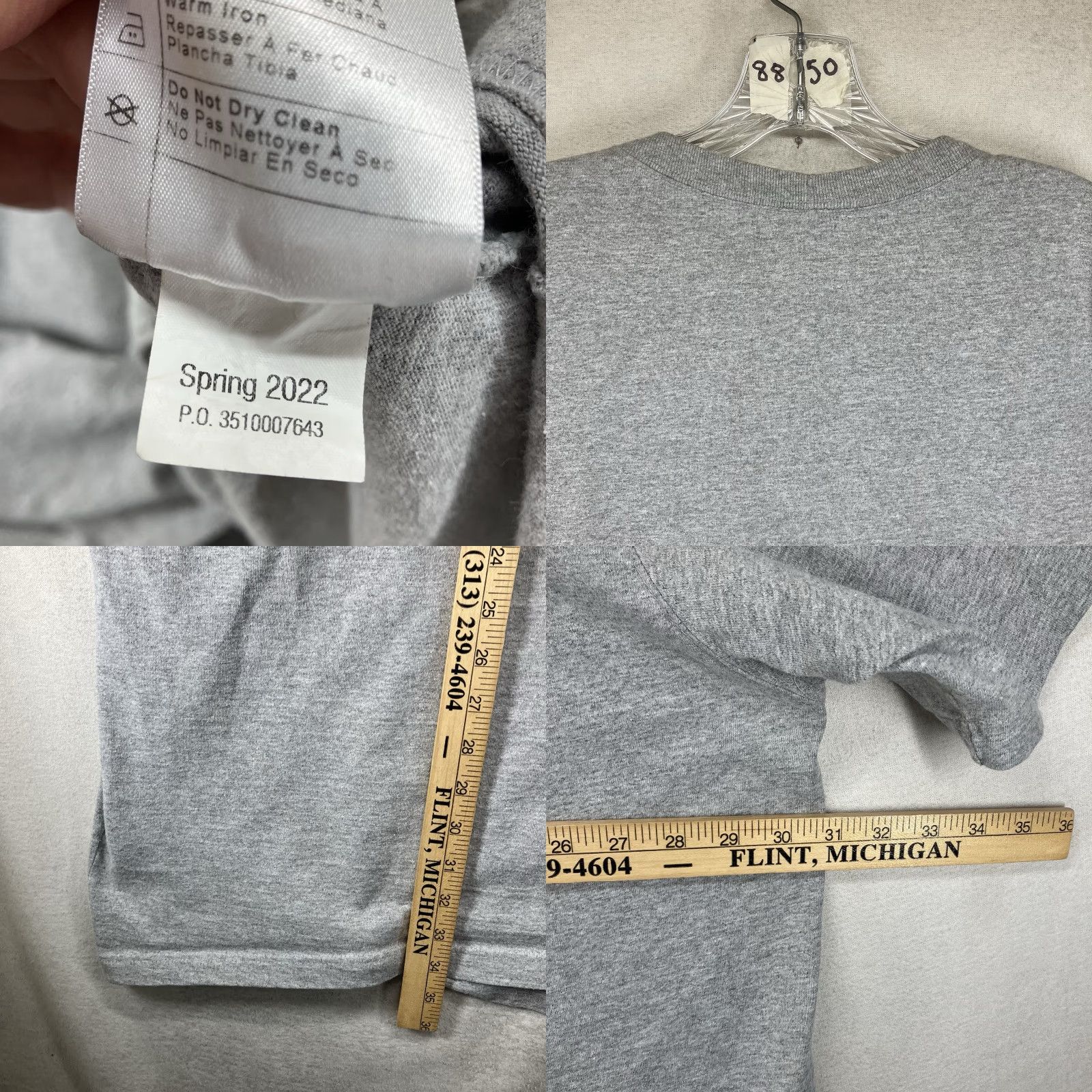 Carhartt Carhartt K87 Pocket Tee Shirt Logo Patch Gray Men’s 3XLT TALL Loose Fit Size US XXL / EU 58 / 5 - 8 Thumbnail