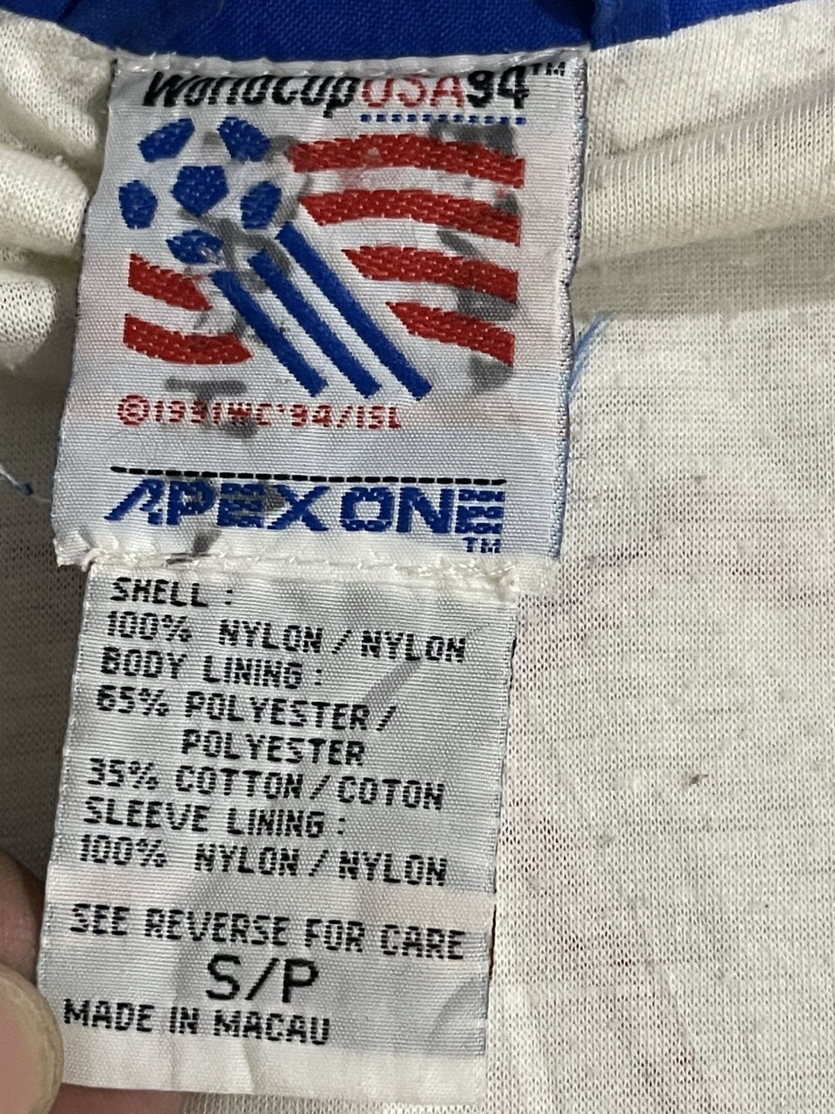 Vintage Vintage Apex One World Cup USA 1994 Football Jacket Size US L / EU 52-54 / 3 - 19 Thumbnail