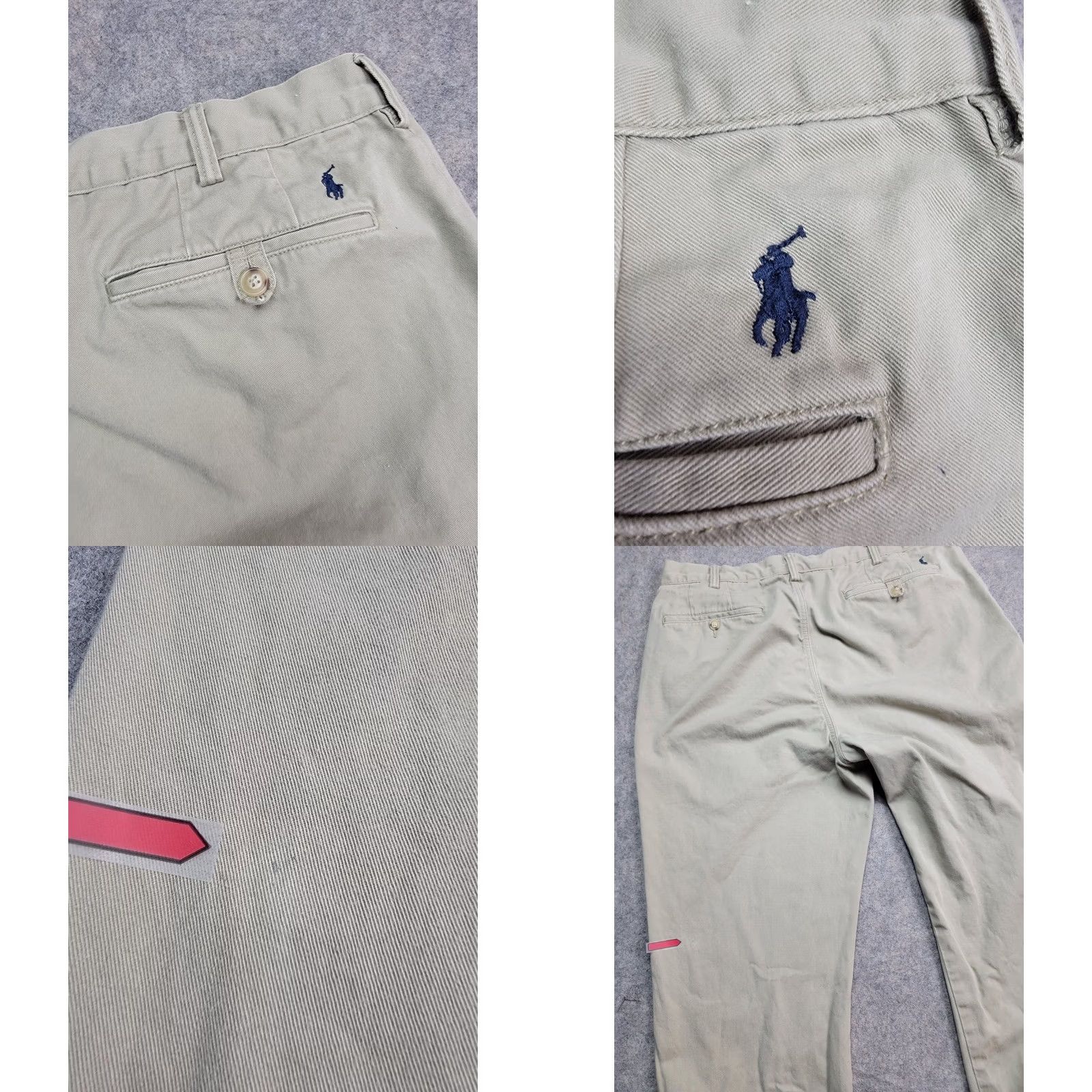 Polo Ralph Lauren Polo Ralph Lauren Chino Pants Mens 36x32 Flat Front Khaki Solid Cotton Classic Fit by Polo Ralph Lauren Pants Mens 36 Look Size US M / EU 48-50 / 2 - 9 Thumbnail